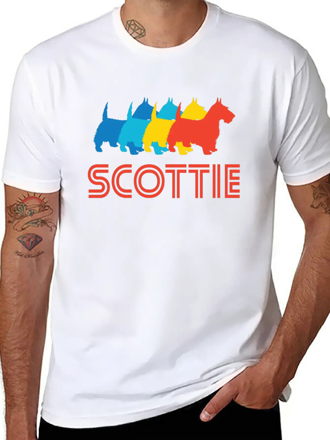 Scottie Pop Art Essential Unisex Summer Tee – Soft Cotton Casual Fit