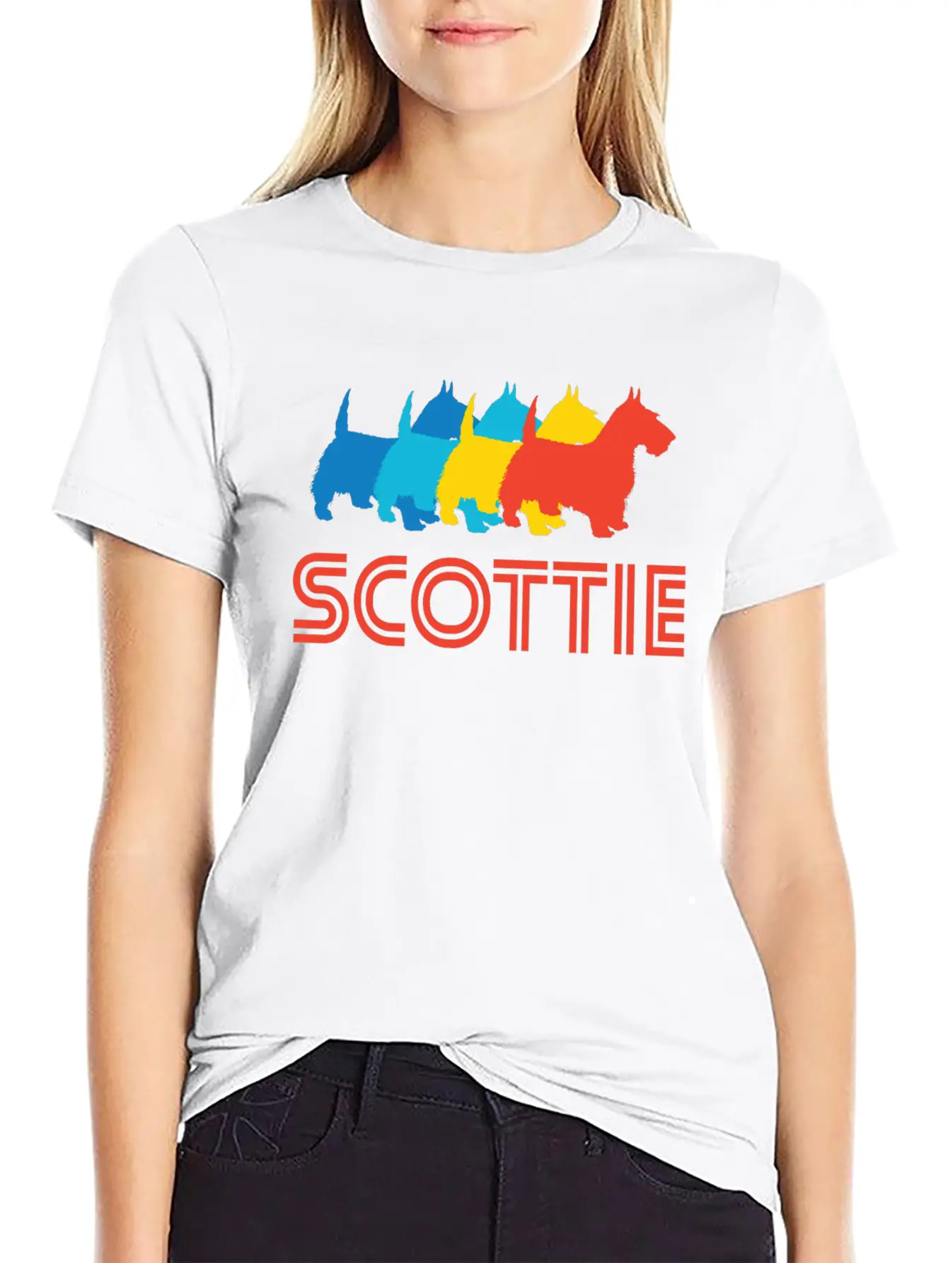 Scottie Pop Art Essential Unisex Summer Tee – Soft Cotton Casual Fit
