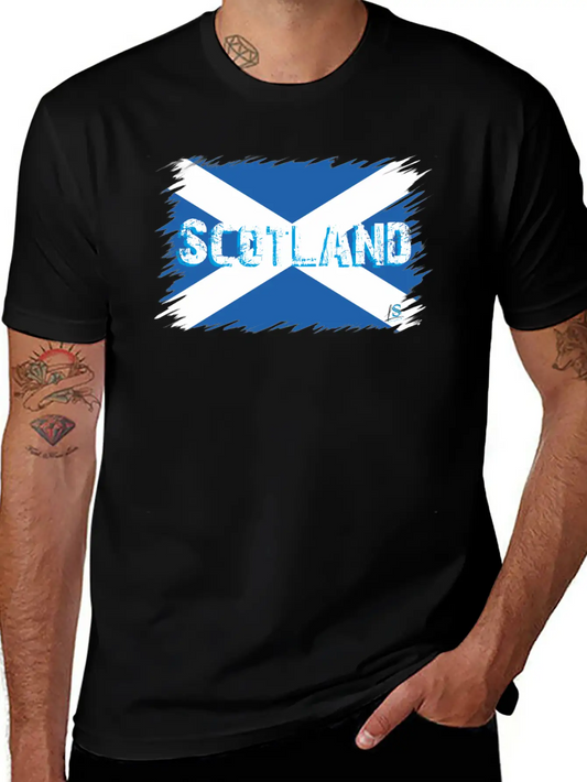 Scottish Flag 2 Timeless Short Sleeve Tee – Comfy And Minimalist Design
