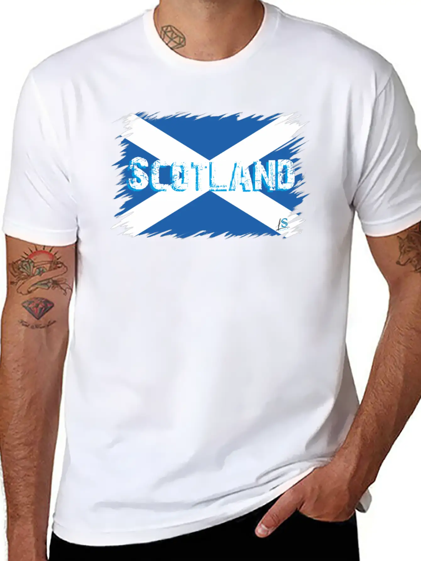 Scottish Flag 2 Timeless Short Sleeve Tee – Comfy And Minimalist Design