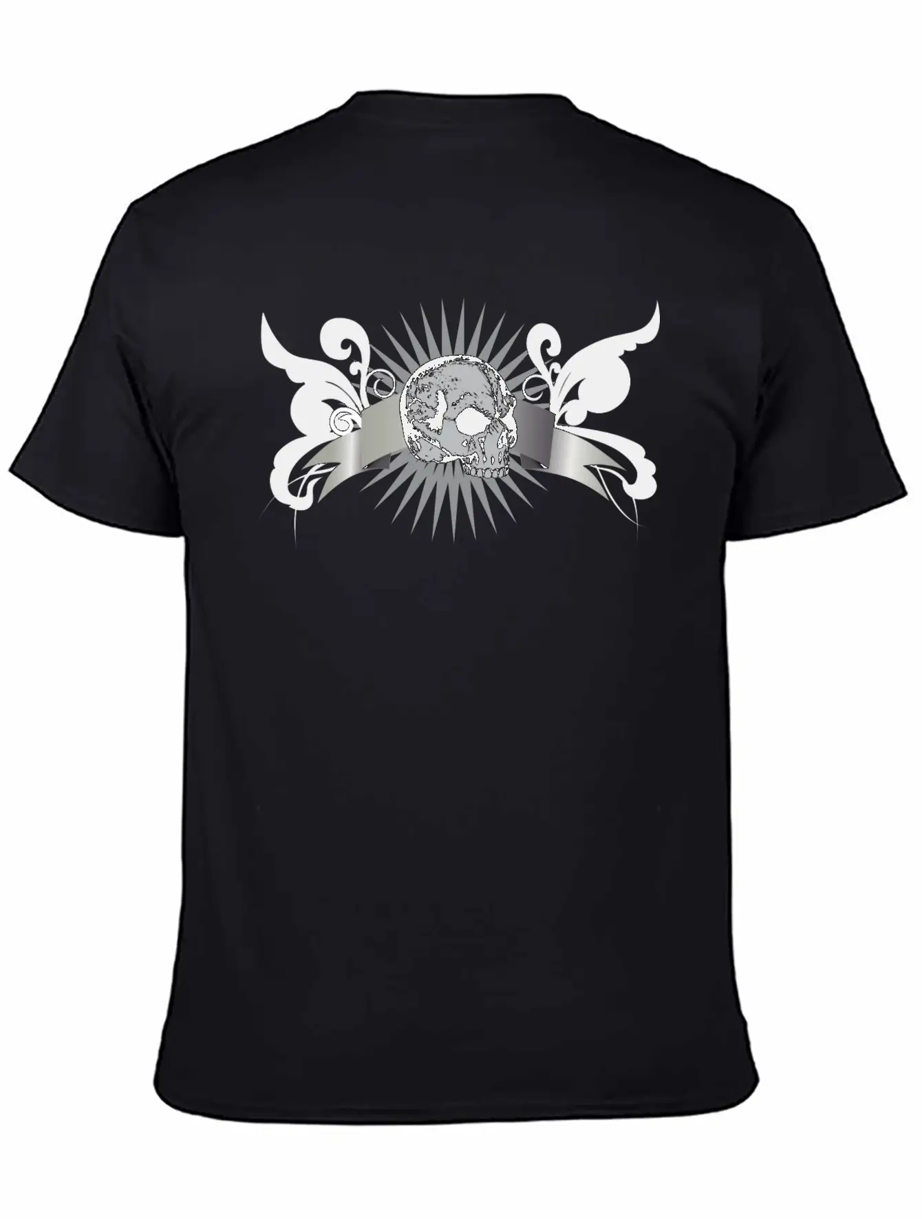 Scroll_2_skull Unisex Casual T-Shirt – Clean Design For Daily Comfort