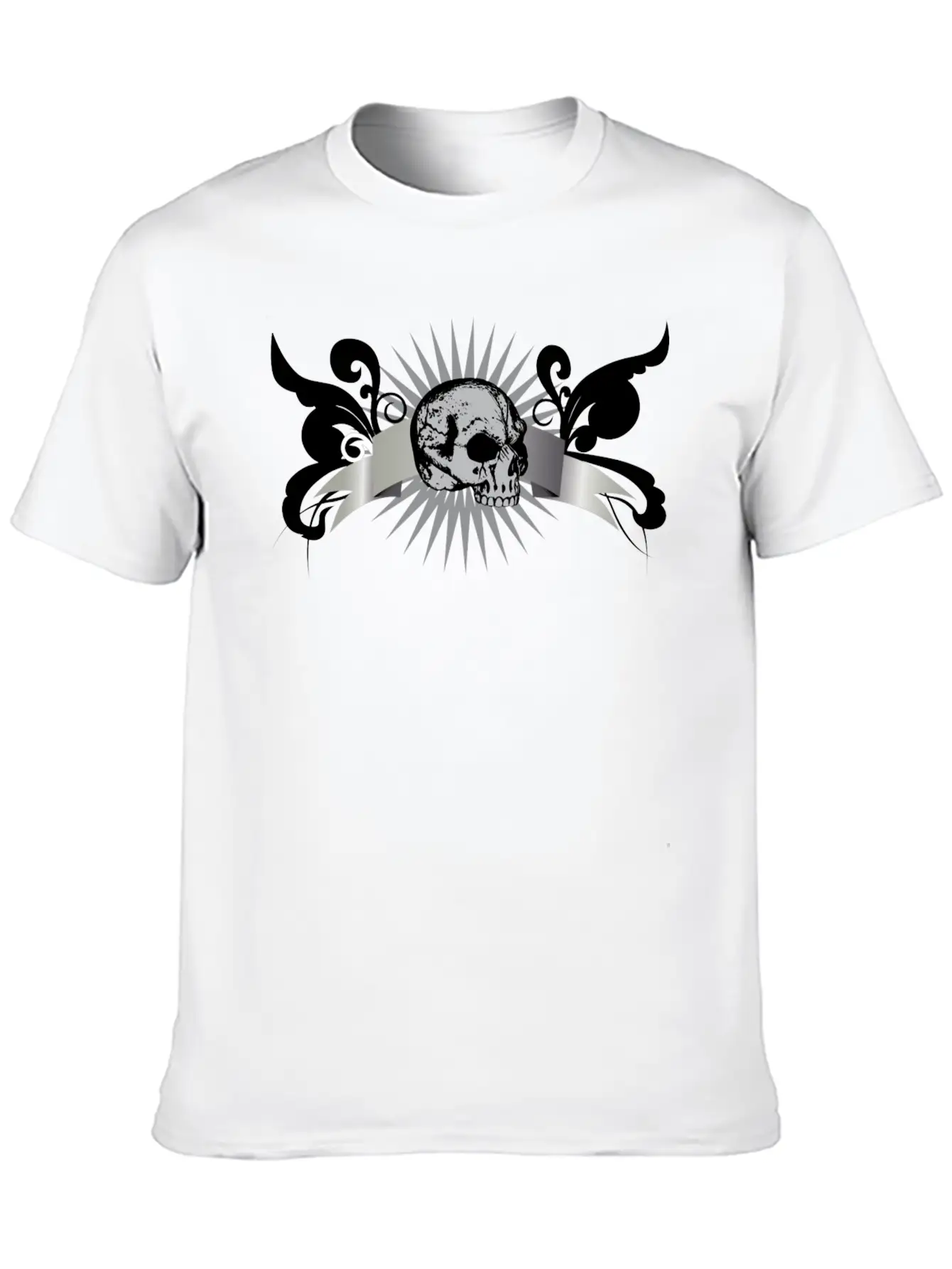 Scroll_2_skull Unisex Casual T-Shirt – Clean Design For Daily Comfort