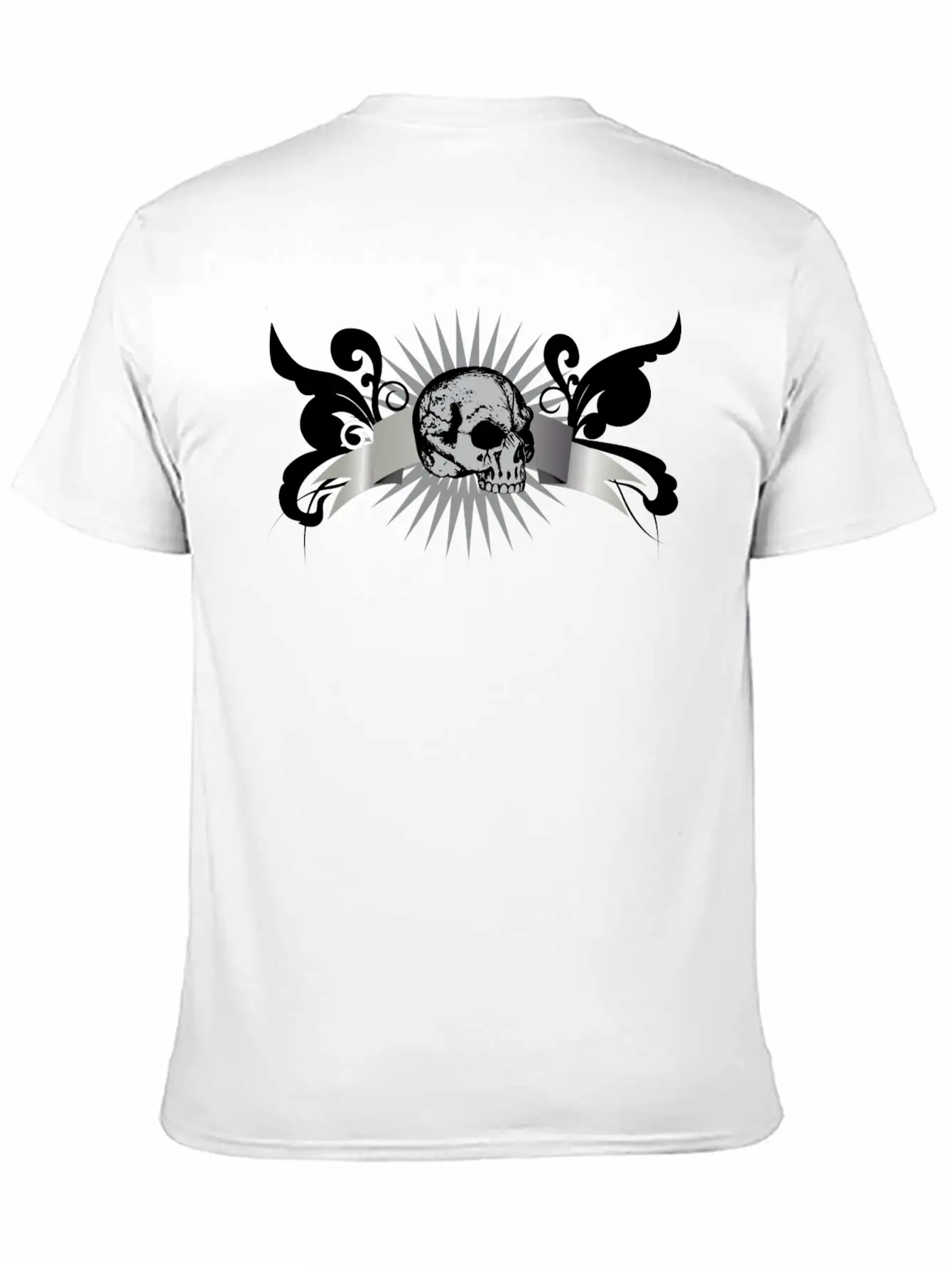 Scroll_2_skull Unisex Casual T-Shirt – Clean Design For Daily Comfort