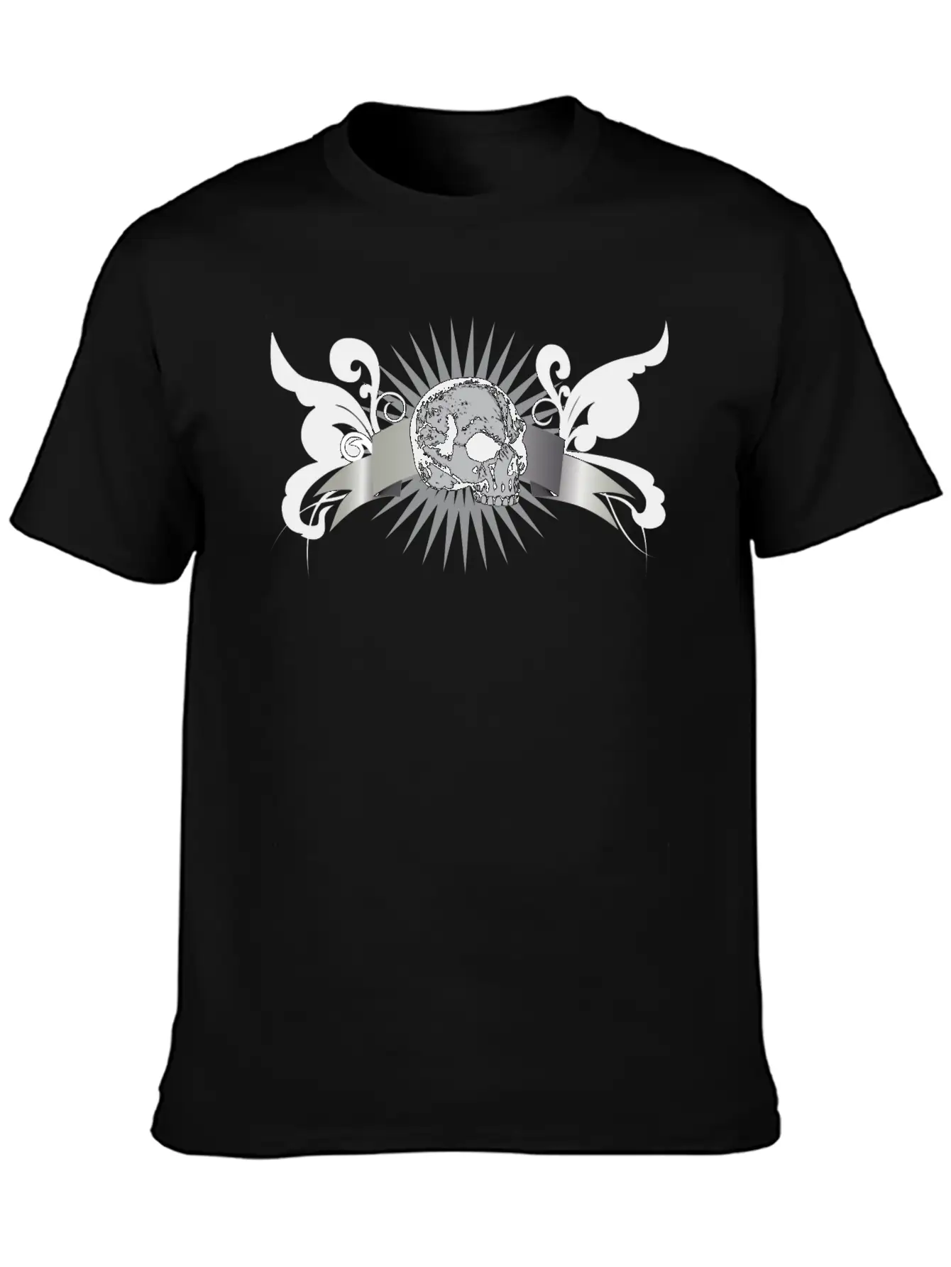 Scroll_2_skull Unisex Casual T-Shirt – Clean Design For Daily Comfort