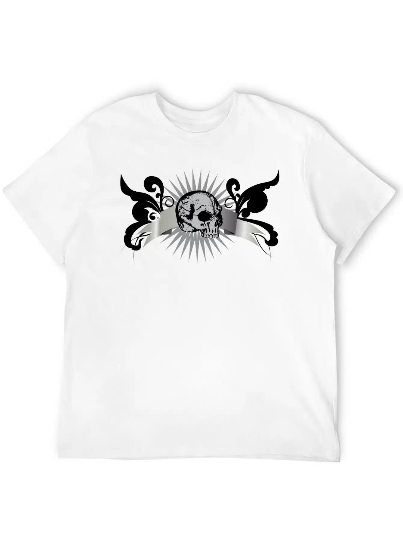 Scroll_2_skull Unisex Casual T-Shirt – Clean Design For Daily Comfort