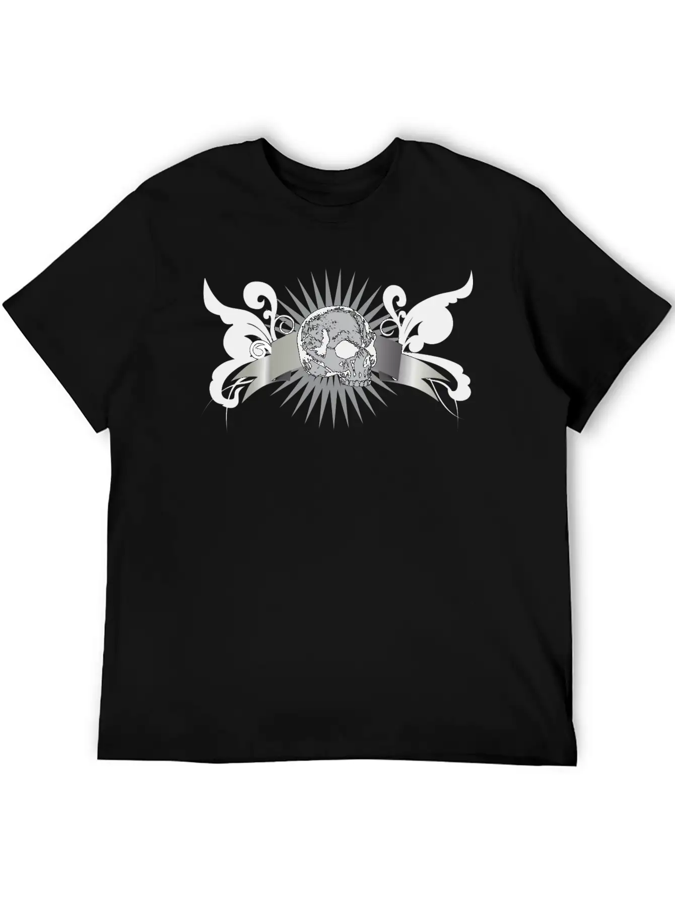 Scroll_2_skull Unisex Casual T-Shirt – Clean Design For Daily Comfort