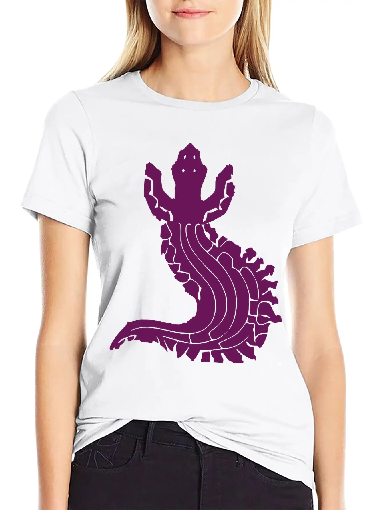 Sea Serpent Tribal Art Vector Unisex Short Sleeve Soft Cotton T-Shirt – Casual Everyday Wear
