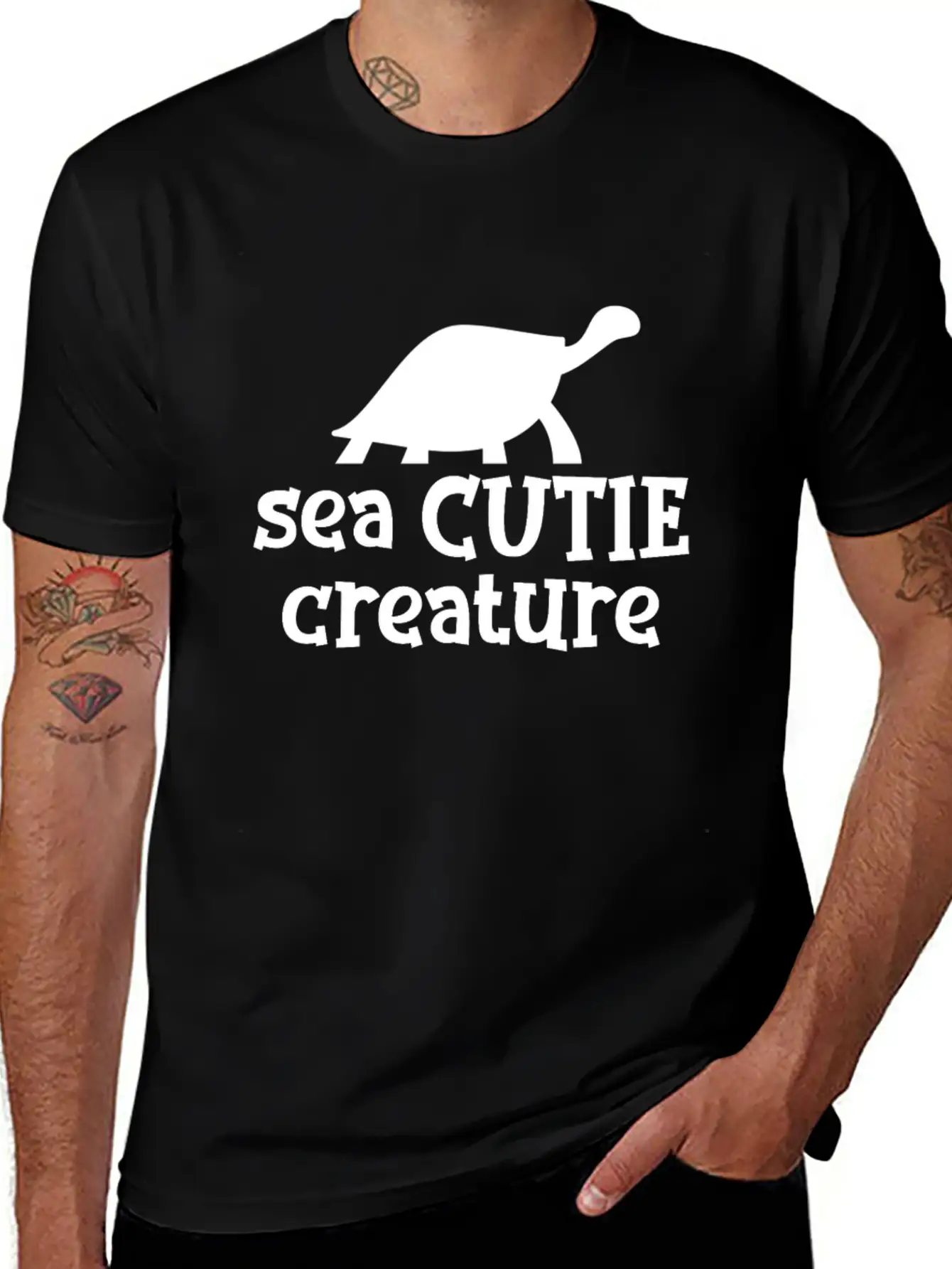 Sea Turtle Unisex Short Sleeve Soft Cotton T-Shirt – Casual Everyday Wear