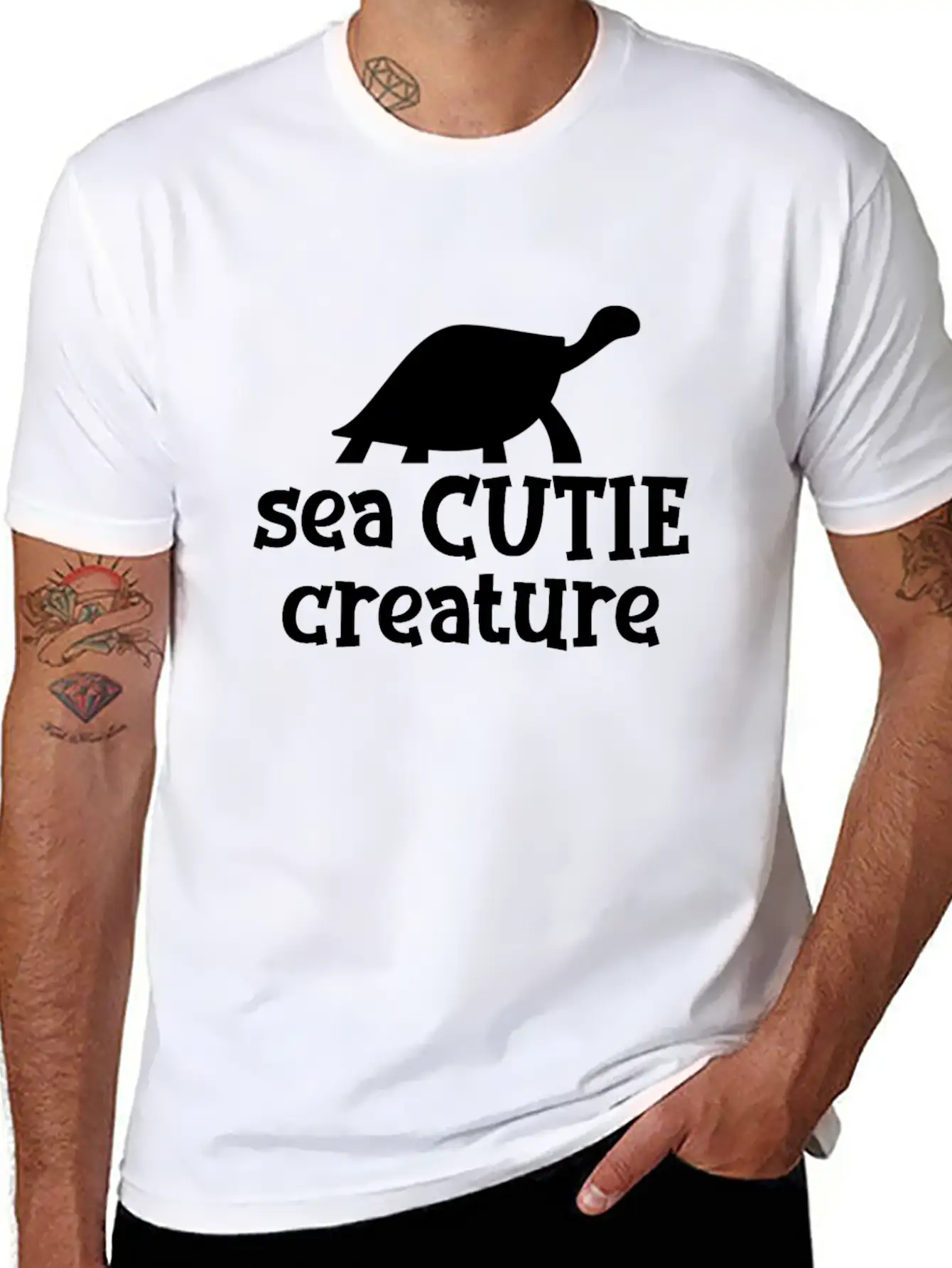 Sea Turtle Unisex Short Sleeve Soft Cotton T-Shirt – Casual Everyday Wear