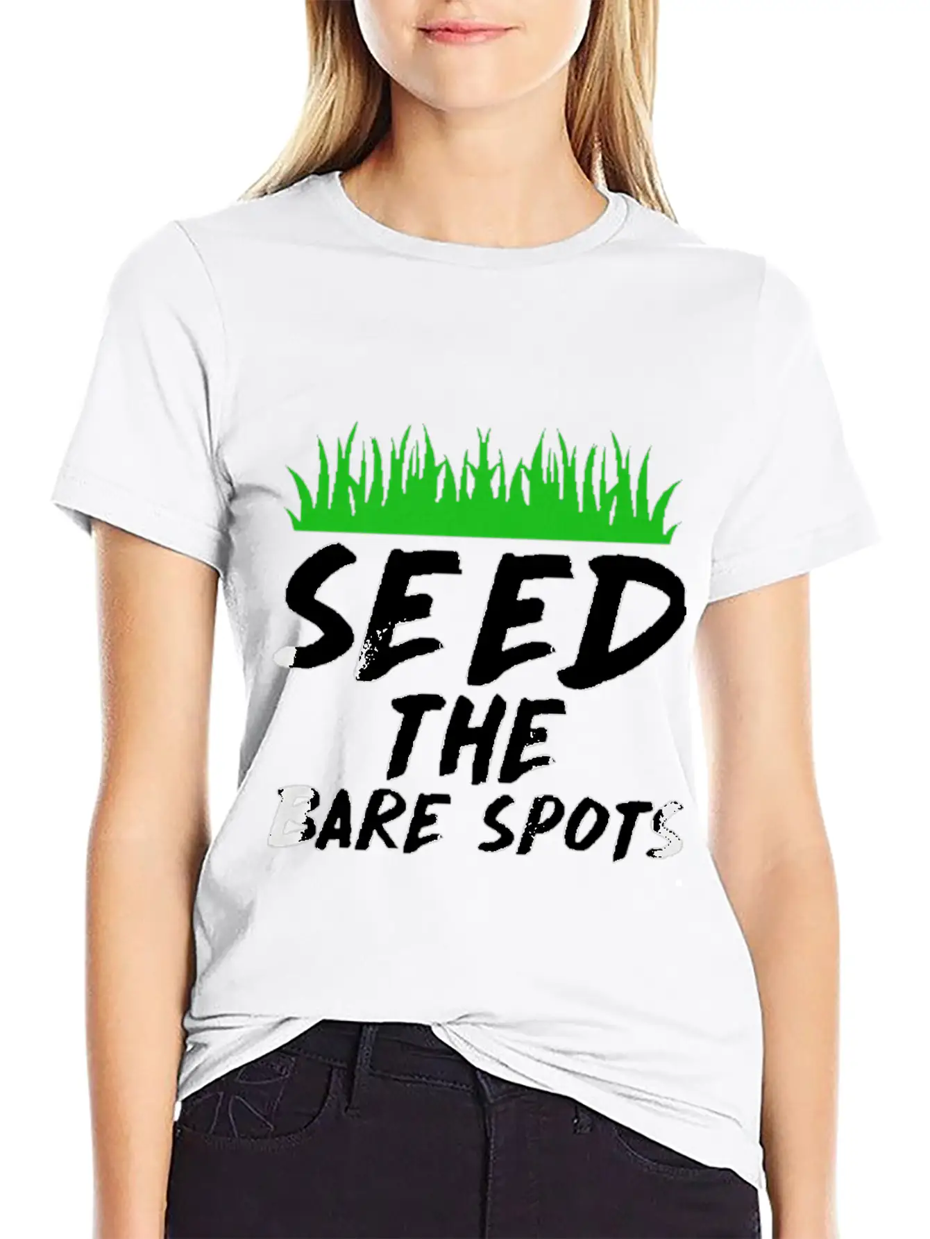 Seed The Bare Spots Gardening T Shirt Unisex Short Sleeve Soft Cotton T-Shirt – Casual Everyday Wear