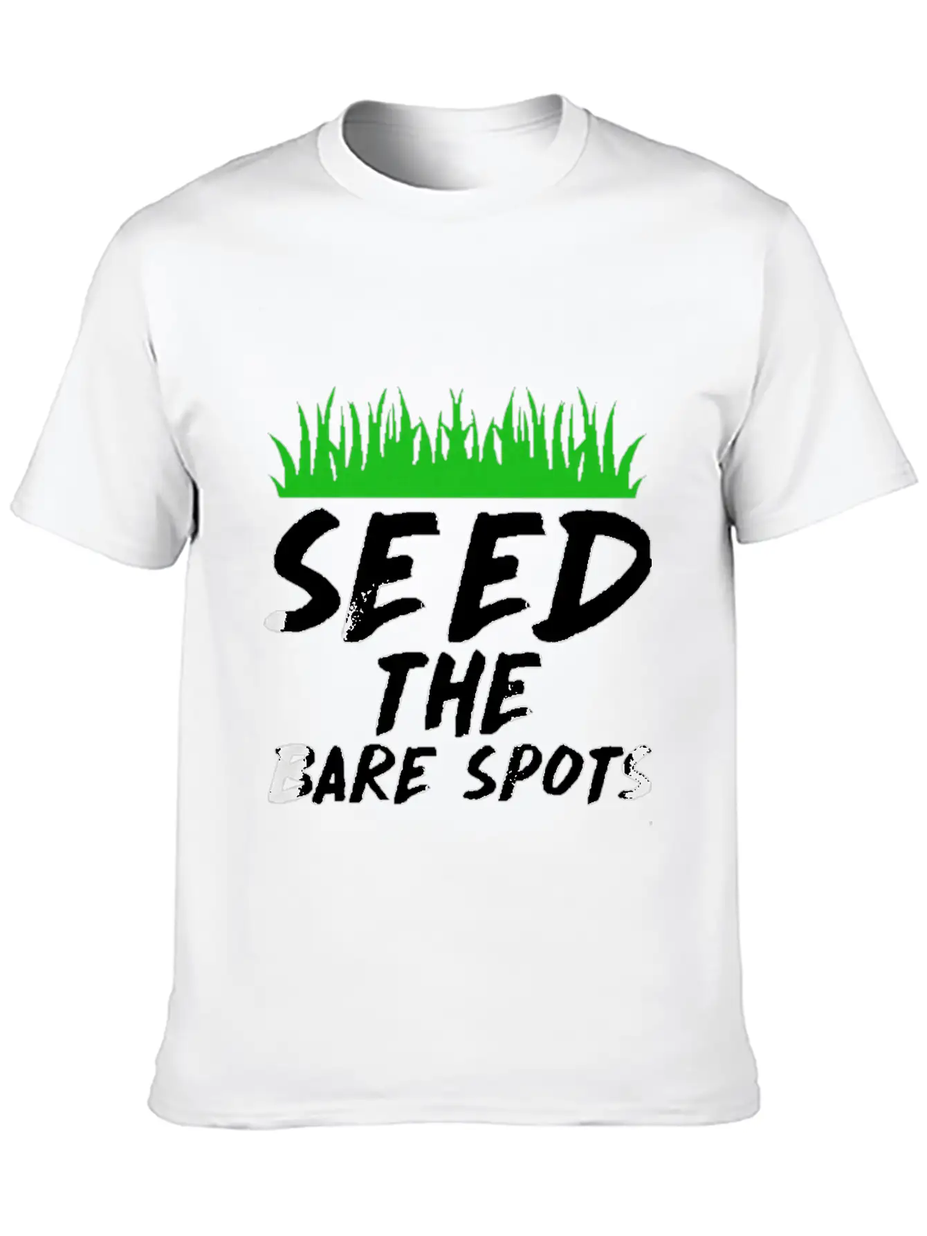 Seed The Bare Spots Gardening T Shirt Unisex Short Sleeve Soft Cotton T-Shirt – Casual Everyday Wear
