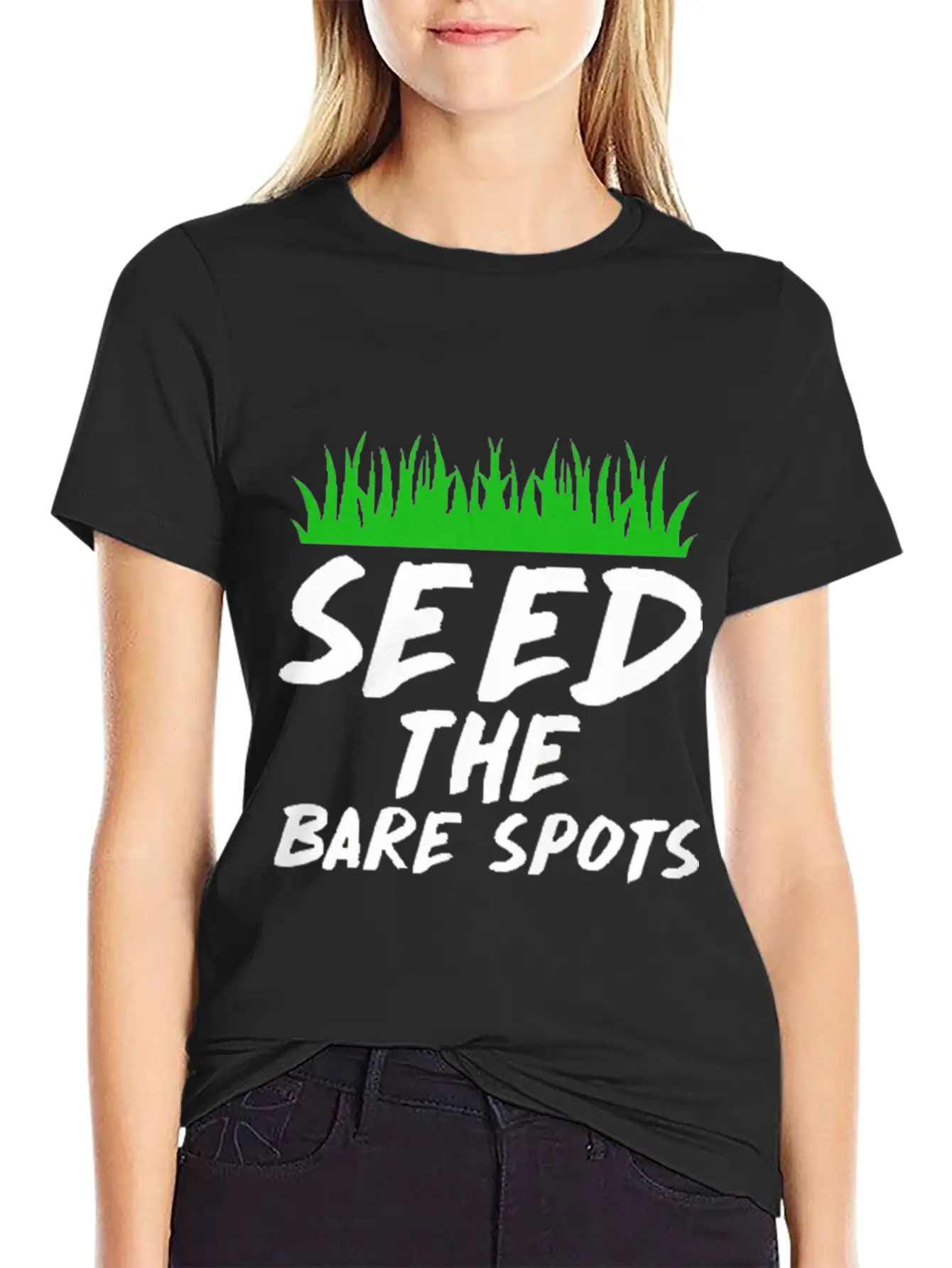 Seed The Bare Spots Gardening T Shirt Unisex Short Sleeve Soft Cotton T-Shirt – Casual Everyday Wear