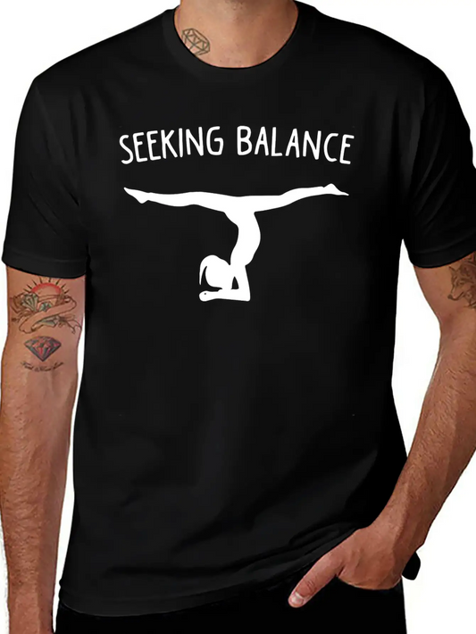 Seeking Balance Unisex Short Sleeve Soft Cotton T-Shirt – Casual Everyday Wear
