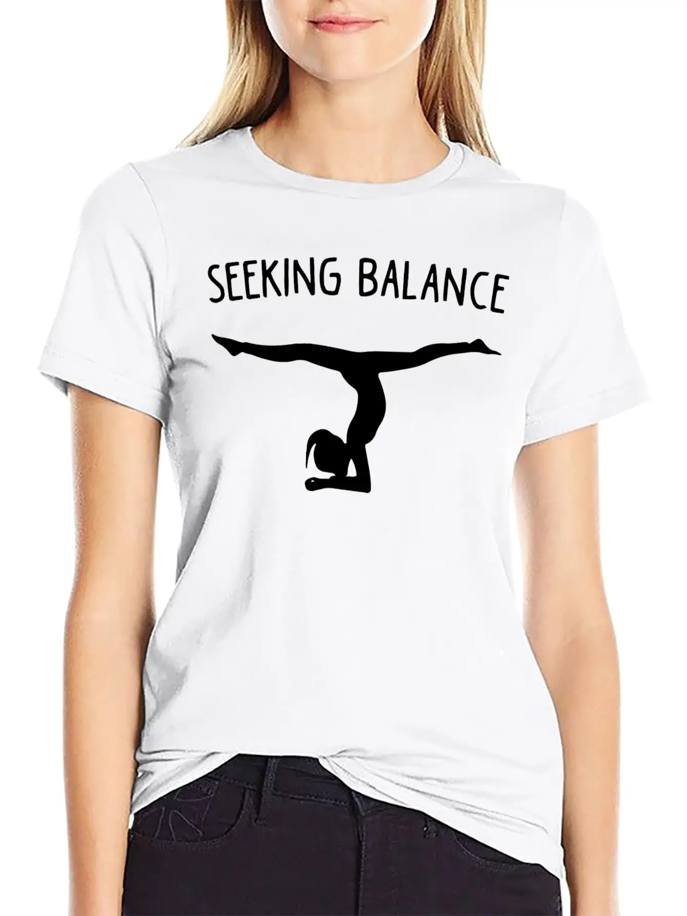 Seeking Balance Unisex Short Sleeve Soft Cotton T-Shirt – Casual Everyday Wear