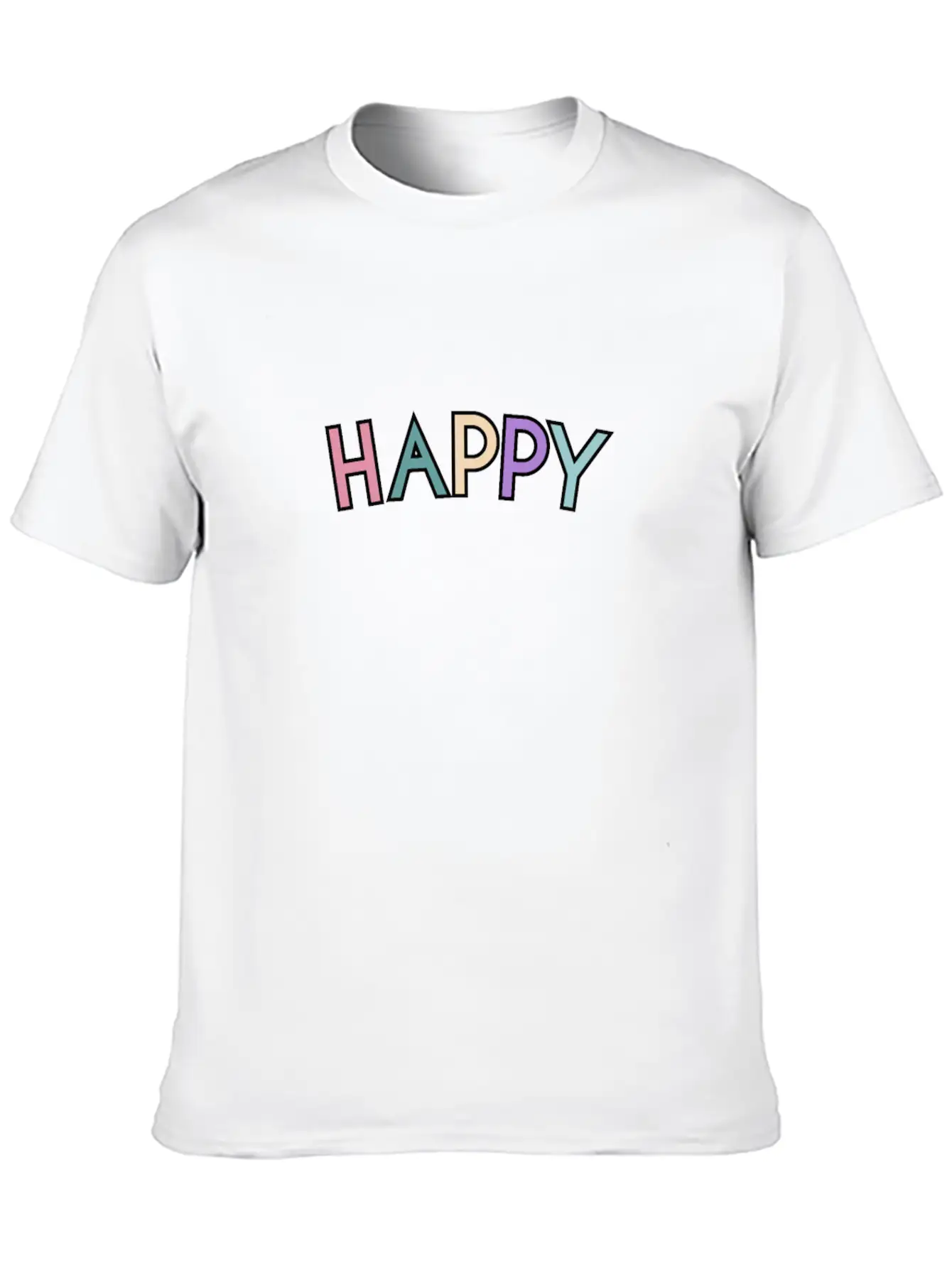 Self Care Happy Unisex Short Sleeve Soft Cotton T-Shirt – Casual Everyday Wear