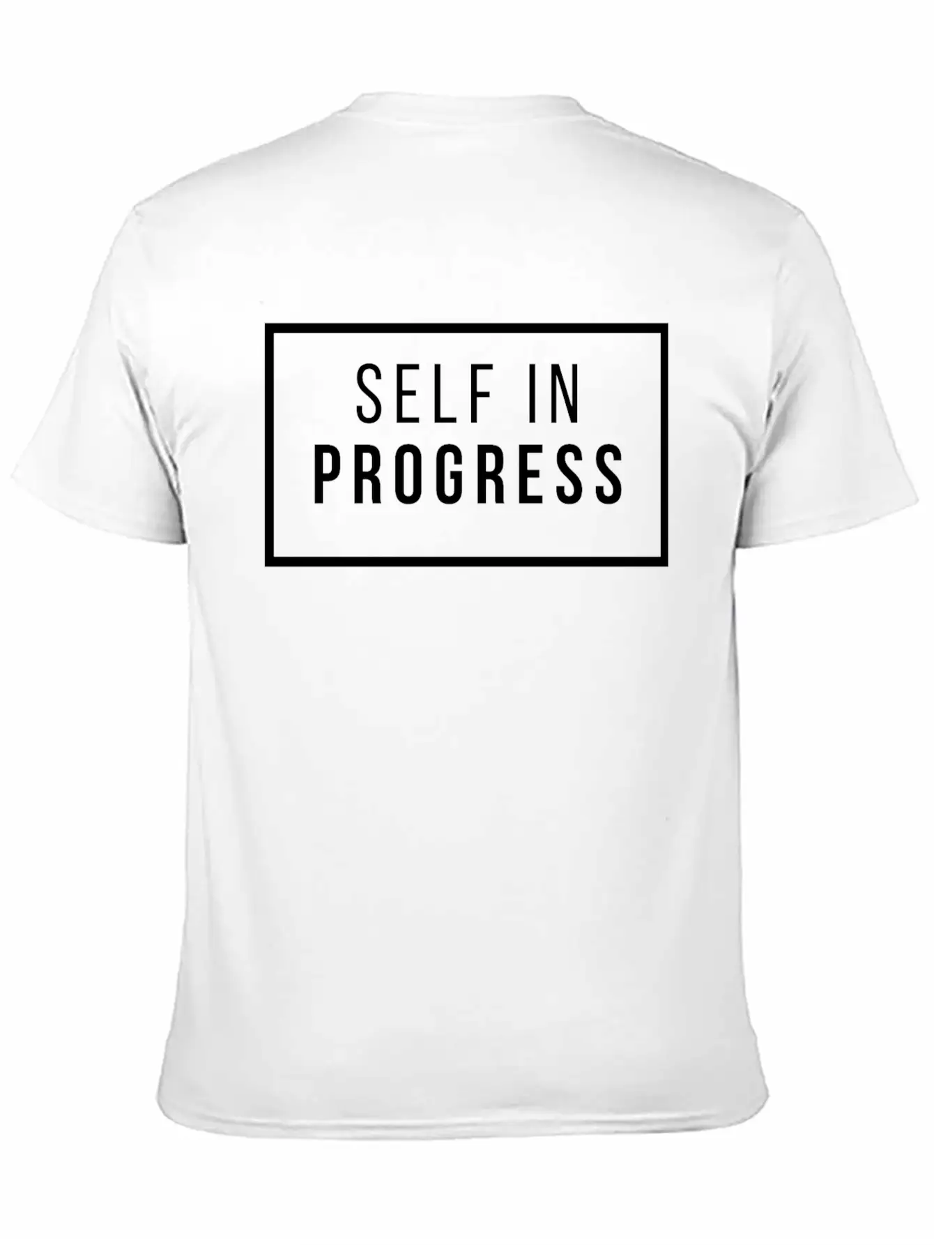 Self Improvement Print Self In Progress Basic Graphic T-Shirt – Daily Comfort In Soft Cotton
