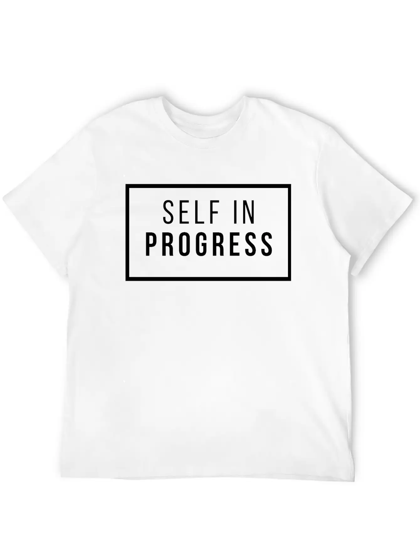 Self Improvement Print Self In Progress Basic Graphic T-Shirt – Daily Comfort In Soft Cotton