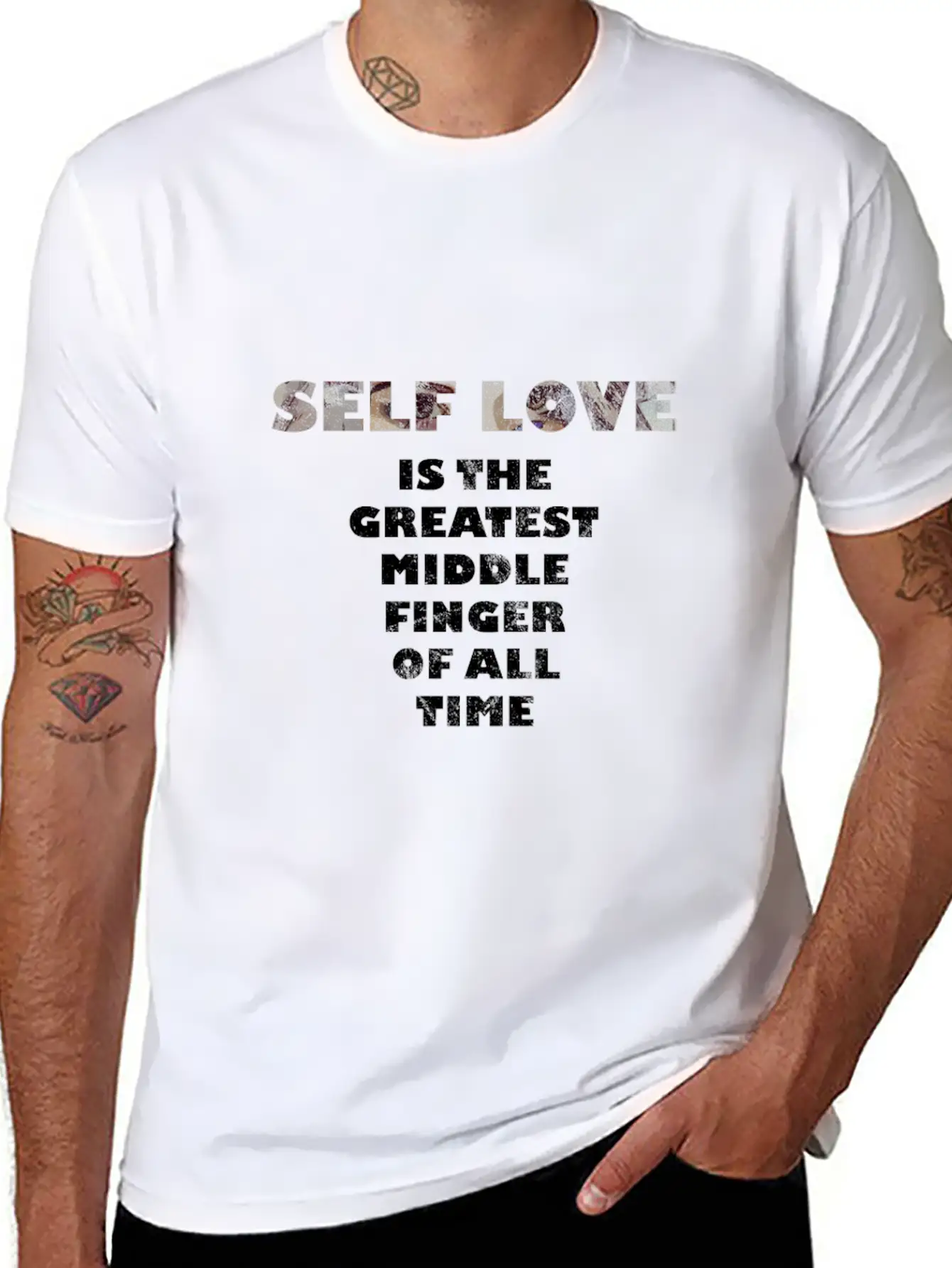 #Self-Love Timeless Short Sleeve Tee – Comfy And Minimalist Design