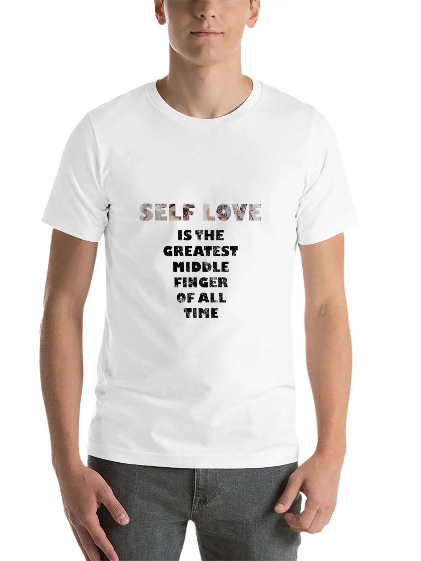 #Self-Love Timeless Short Sleeve Tee – Comfy And Minimalist Design
