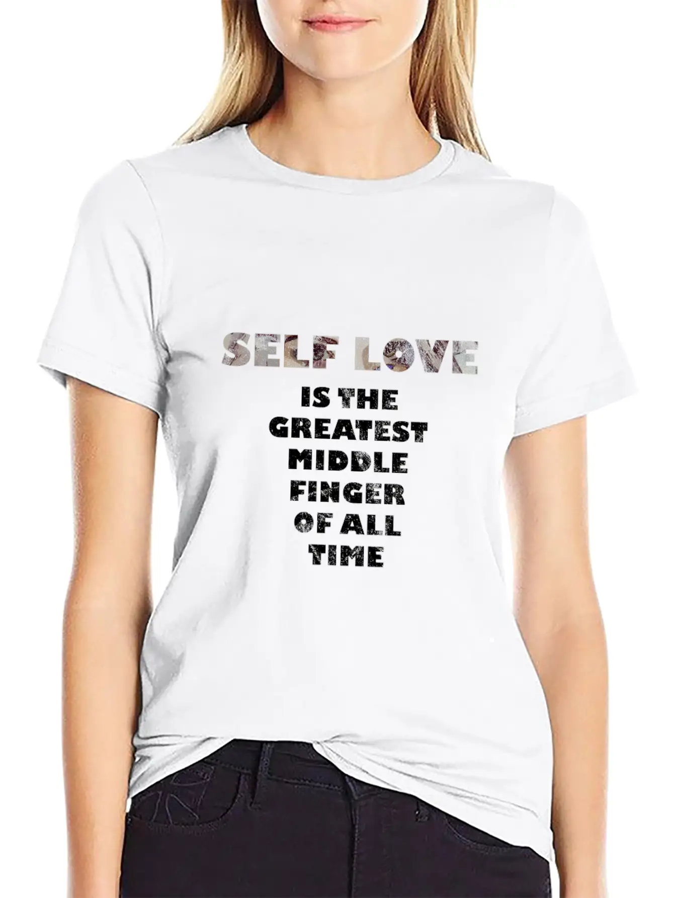 #Self-Love Timeless Short Sleeve Tee – Comfy And Minimalist Design