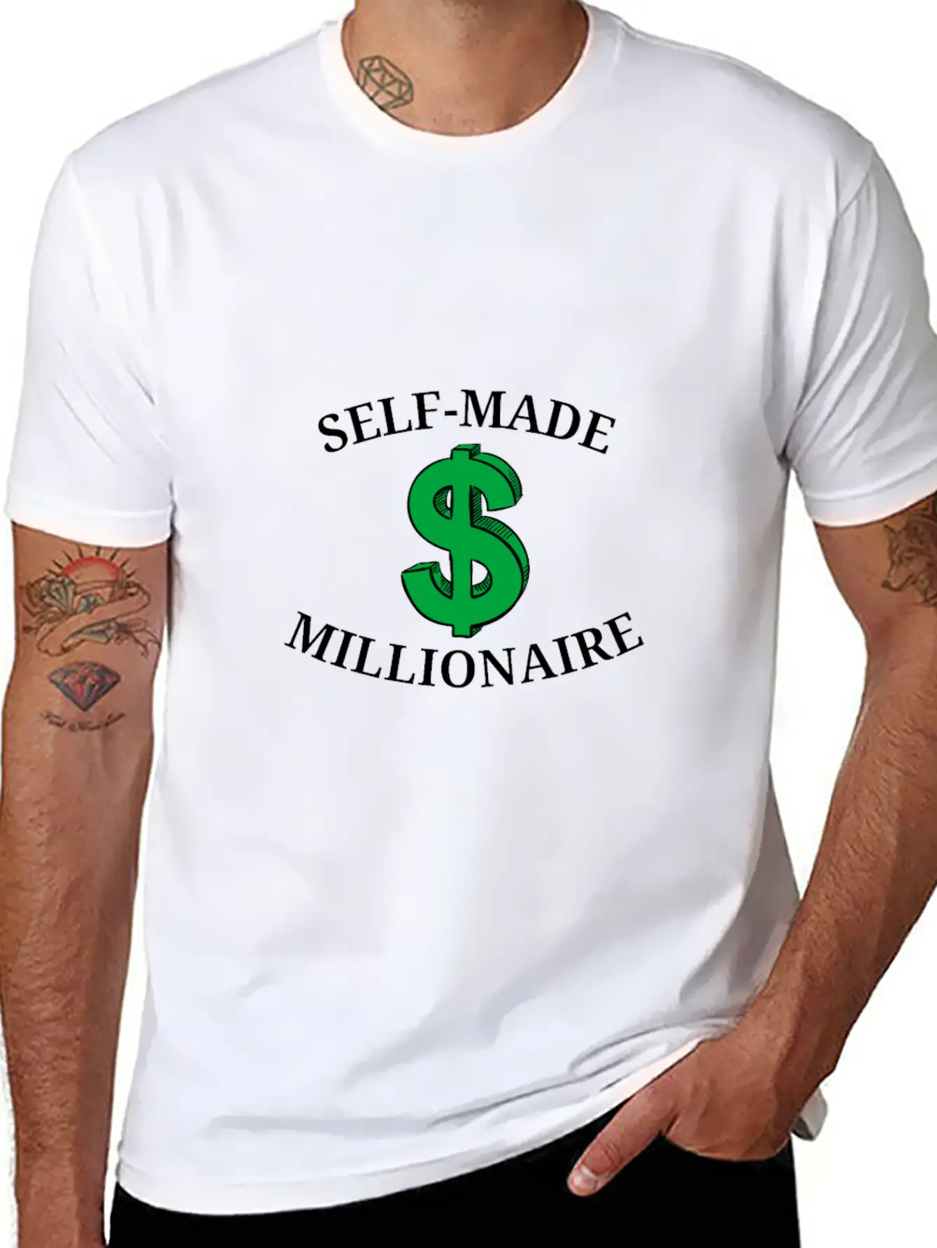 Self-made Millionaire Timeless Short Sleeve Tee – Comfy And Minimalist Design
