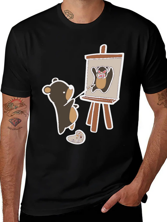 Self Pawtrait Comfortable Minimalist Graphic Tee – Summer Style Essential
