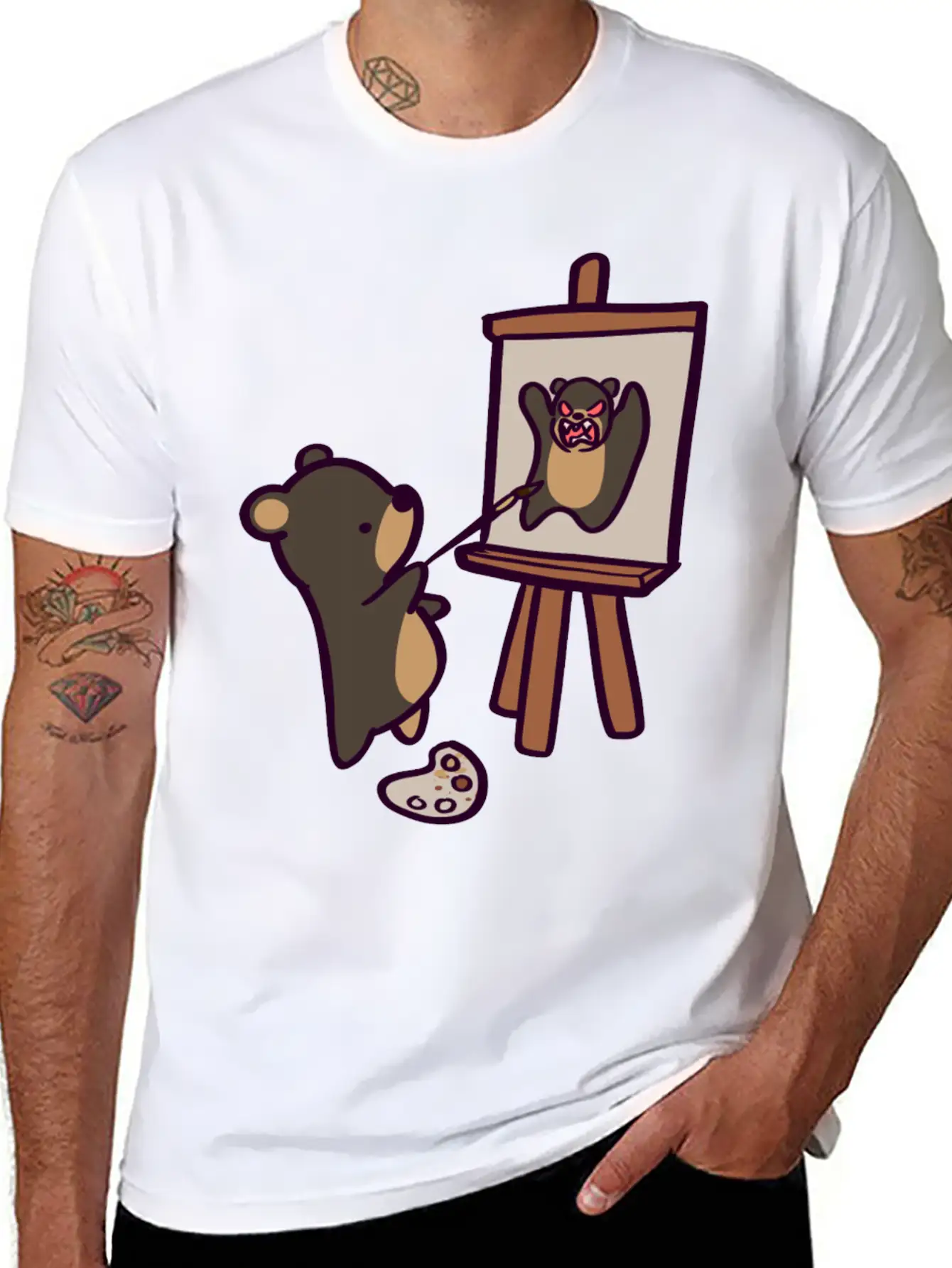 Self Pawtrait Comfortable Minimalist Graphic Tee – Summer Style Essential