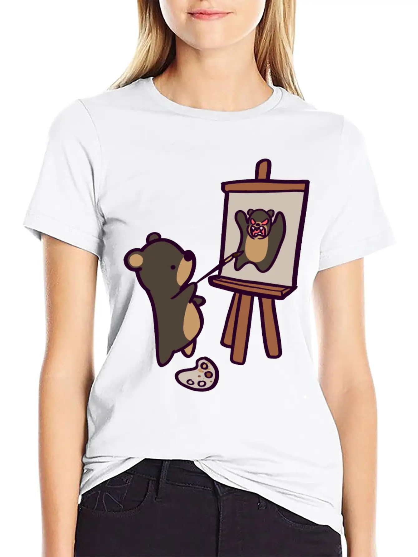 Self Pawtrait Comfortable Minimalist Graphic Tee – Summer Style Essential