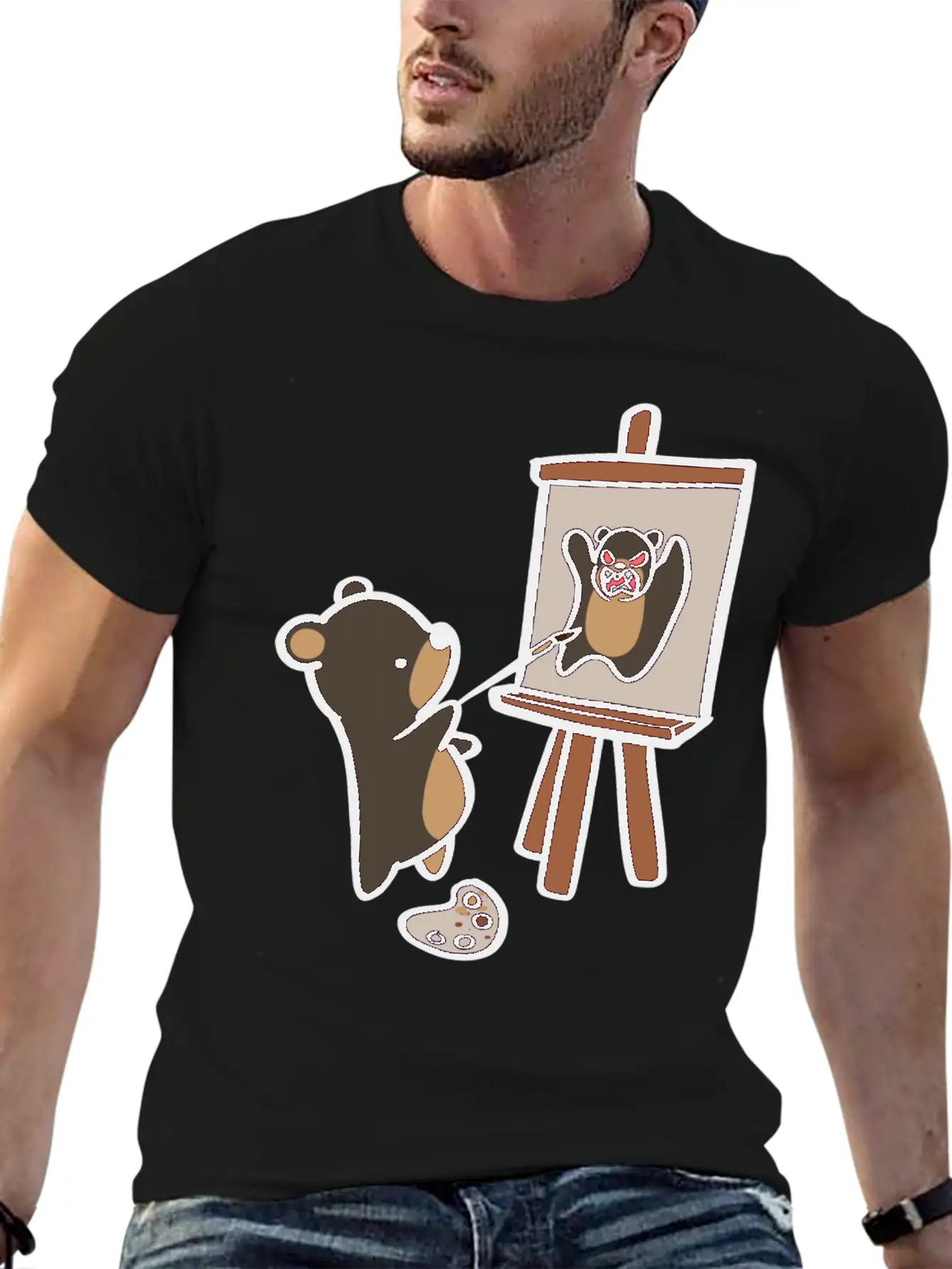 Self Pawtrait Comfortable Minimalist Graphic Tee – Summer Style Essential