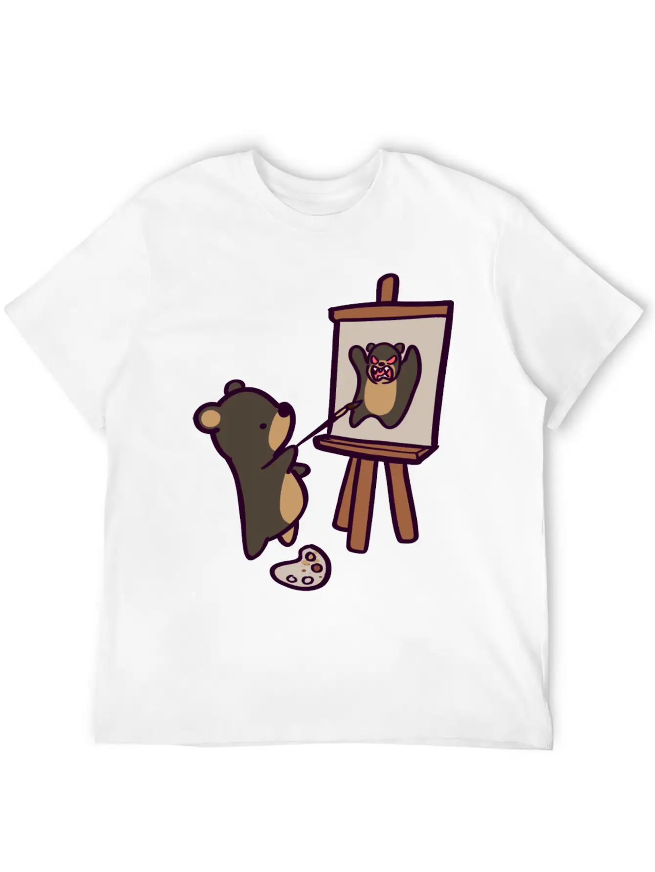 Self Pawtrait Comfortable Minimalist Graphic Tee – Summer Style Essential