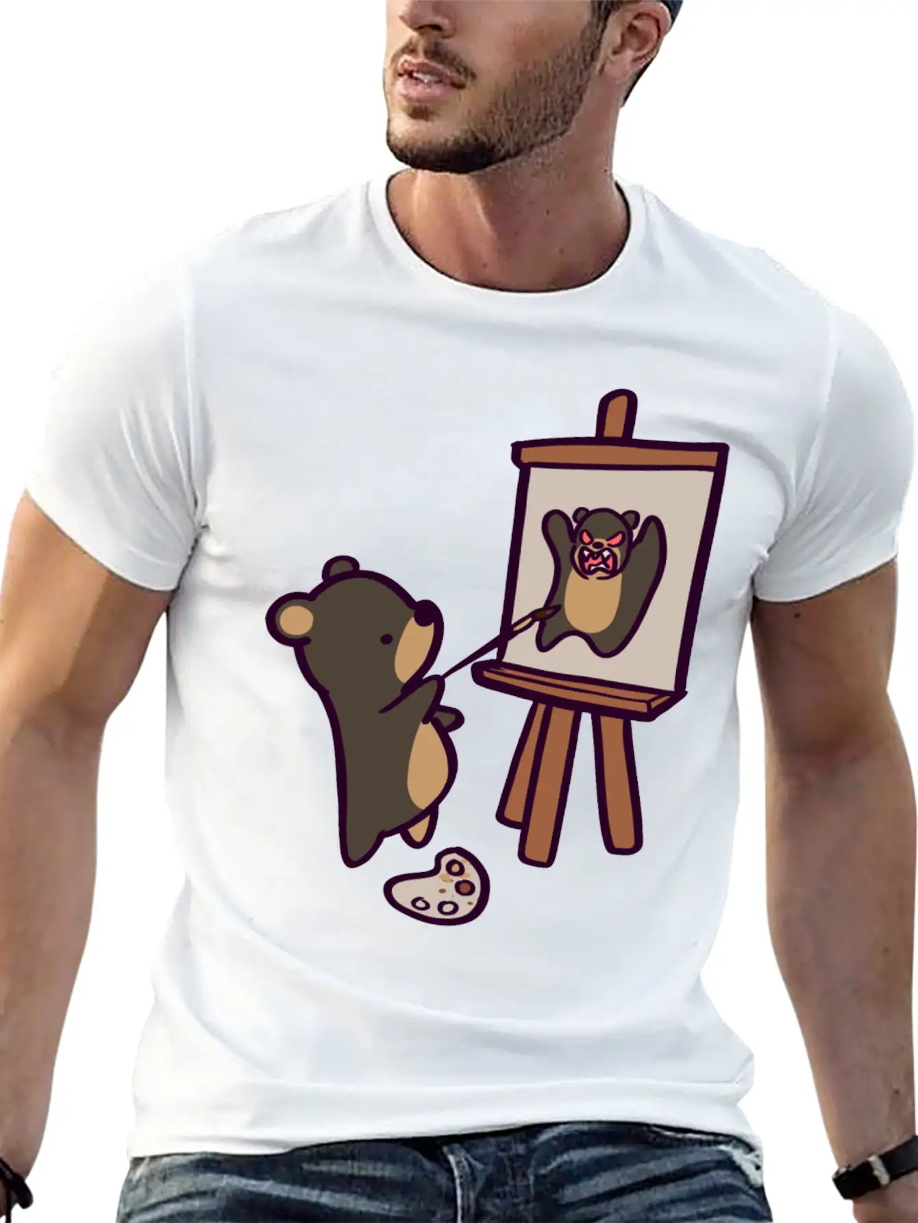 Self Pawtrait Comfortable Minimalist Graphic Tee – Summer Style Essential