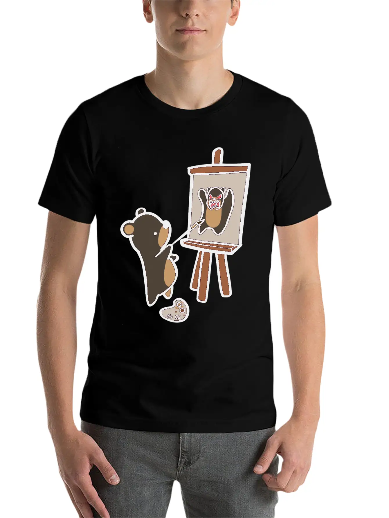 Self Pawtrait Comfortable Minimalist Graphic Tee – Summer Style Essential