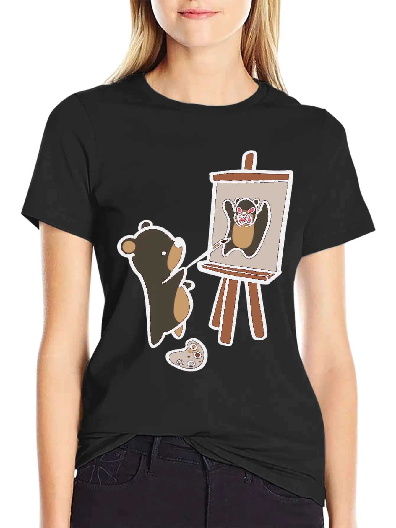 Self Pawtrait Comfortable Minimalist Graphic Tee – Summer Style Essential