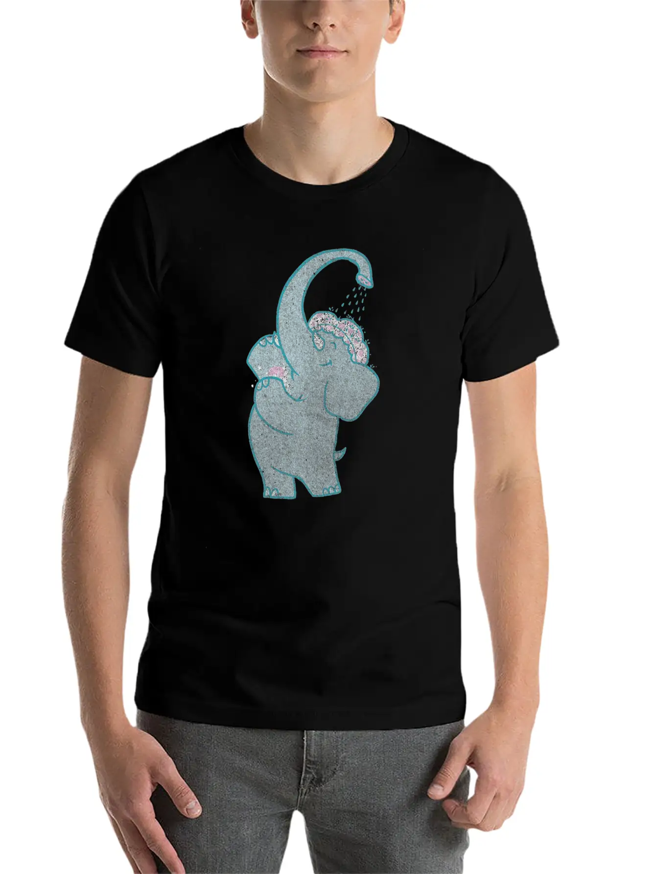 Self Shower Basic Graphic T-Shirt – Daily Comfort In Soft Cotton
