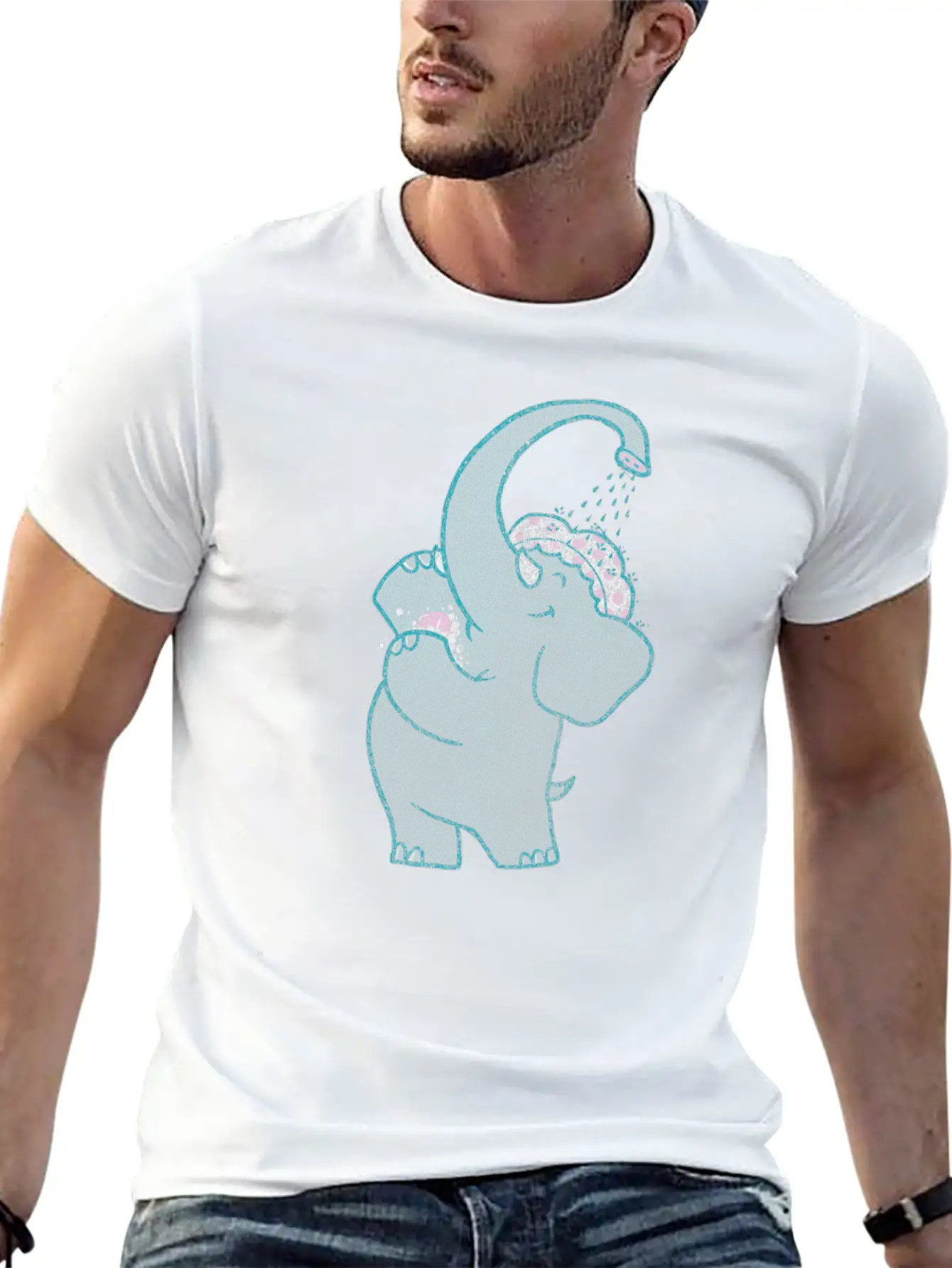 Self Shower Basic Graphic T-Shirt – Daily Comfort In Soft Cotton