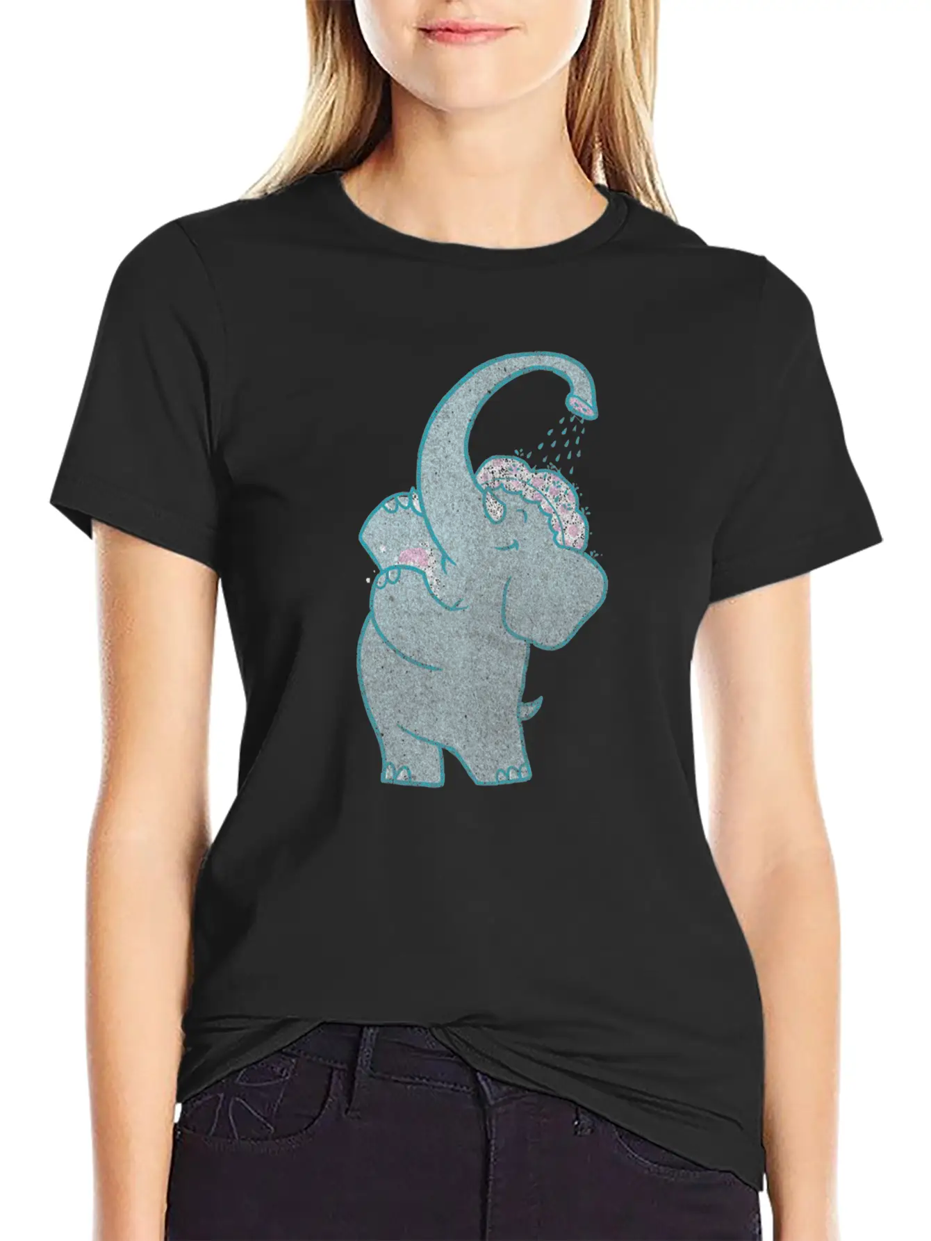 Self Shower Basic Graphic T-Shirt – Daily Comfort In Soft Cotton