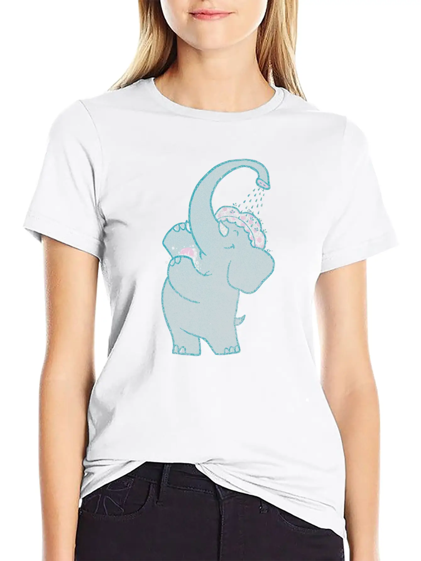 Self Shower Basic Graphic T-Shirt – Daily Comfort In Soft Cotton