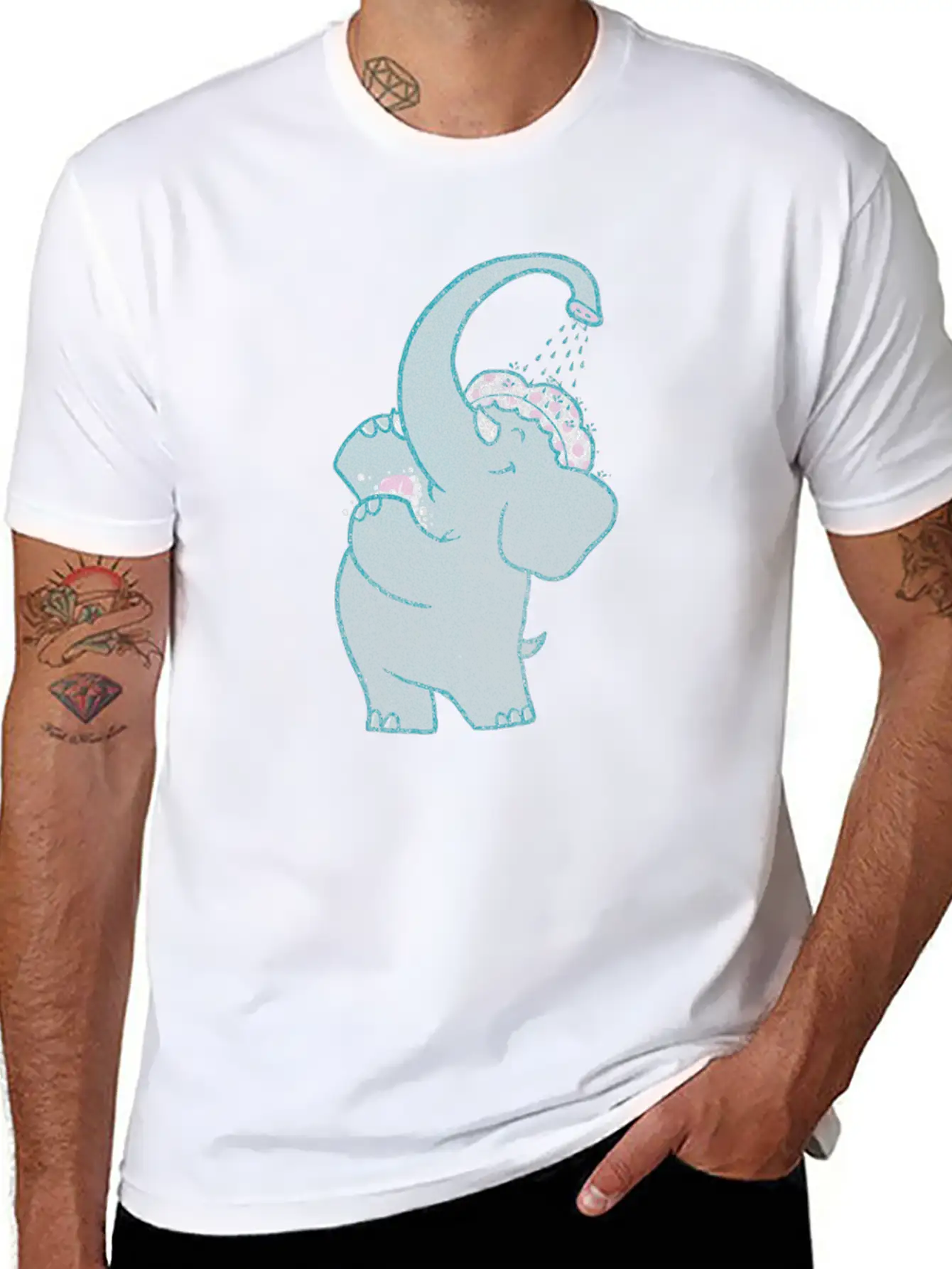 Self Shower Basic Graphic T-Shirt – Daily Comfort In Soft Cotton