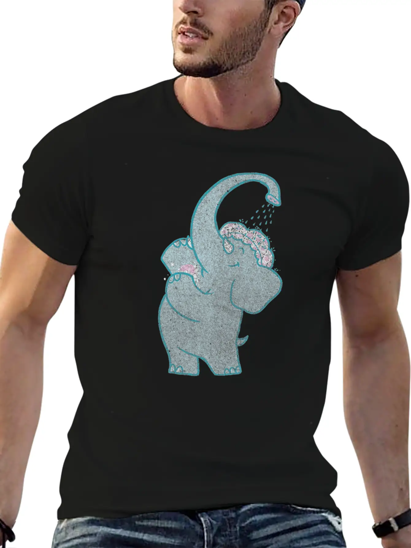 Self Shower Basic Graphic T-Shirt – Daily Comfort In Soft Cotton