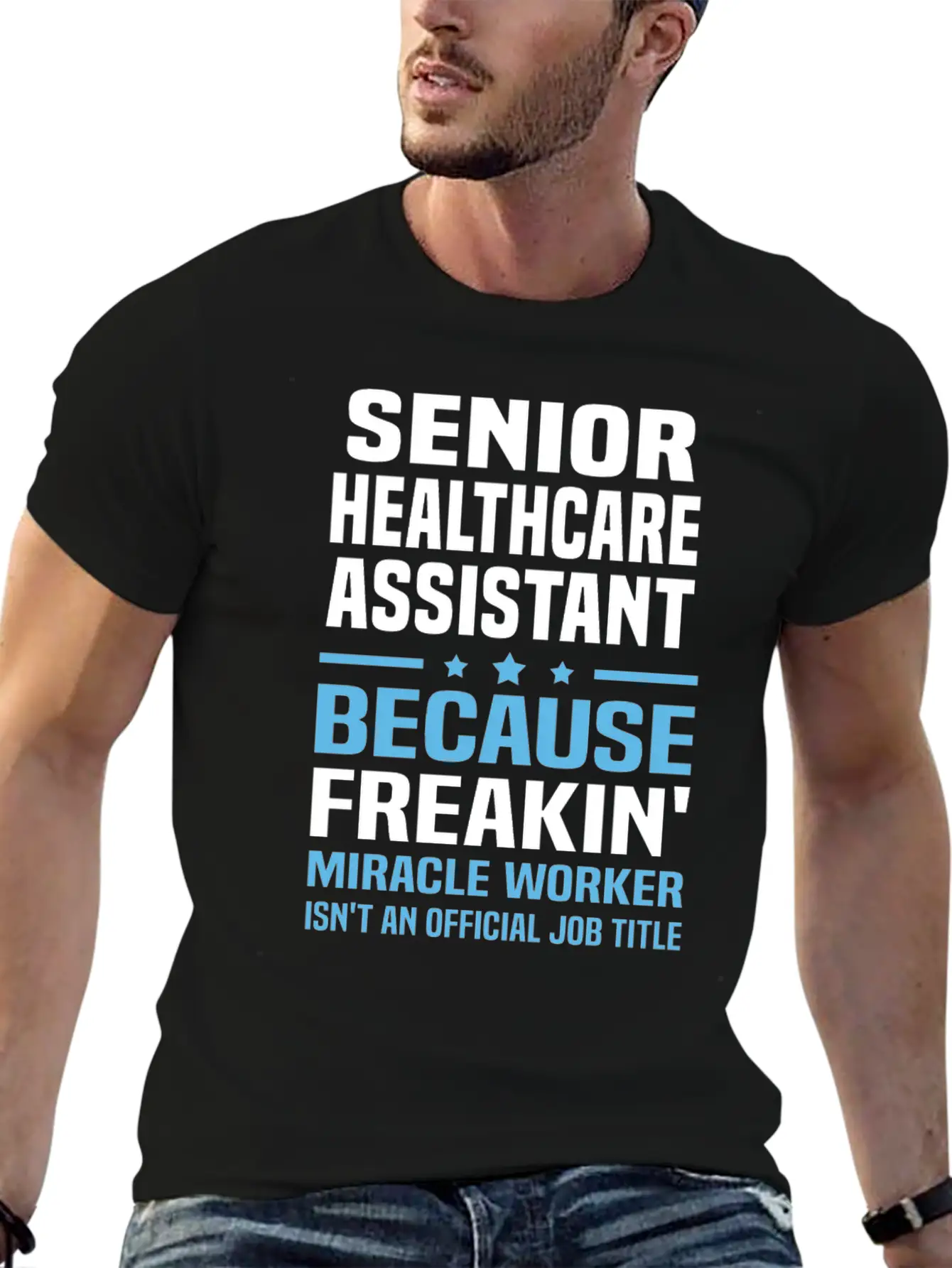 Senior Healthcare Assistant Unisex Short Sleeve Soft Cotton T-Shirt – Casual Everyday Wear
