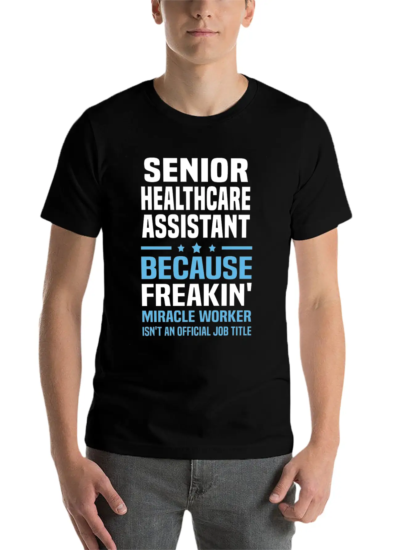 Senior Healthcare Assistant Unisex Short Sleeve Soft Cotton T-Shirt – Casual Everyday Wear