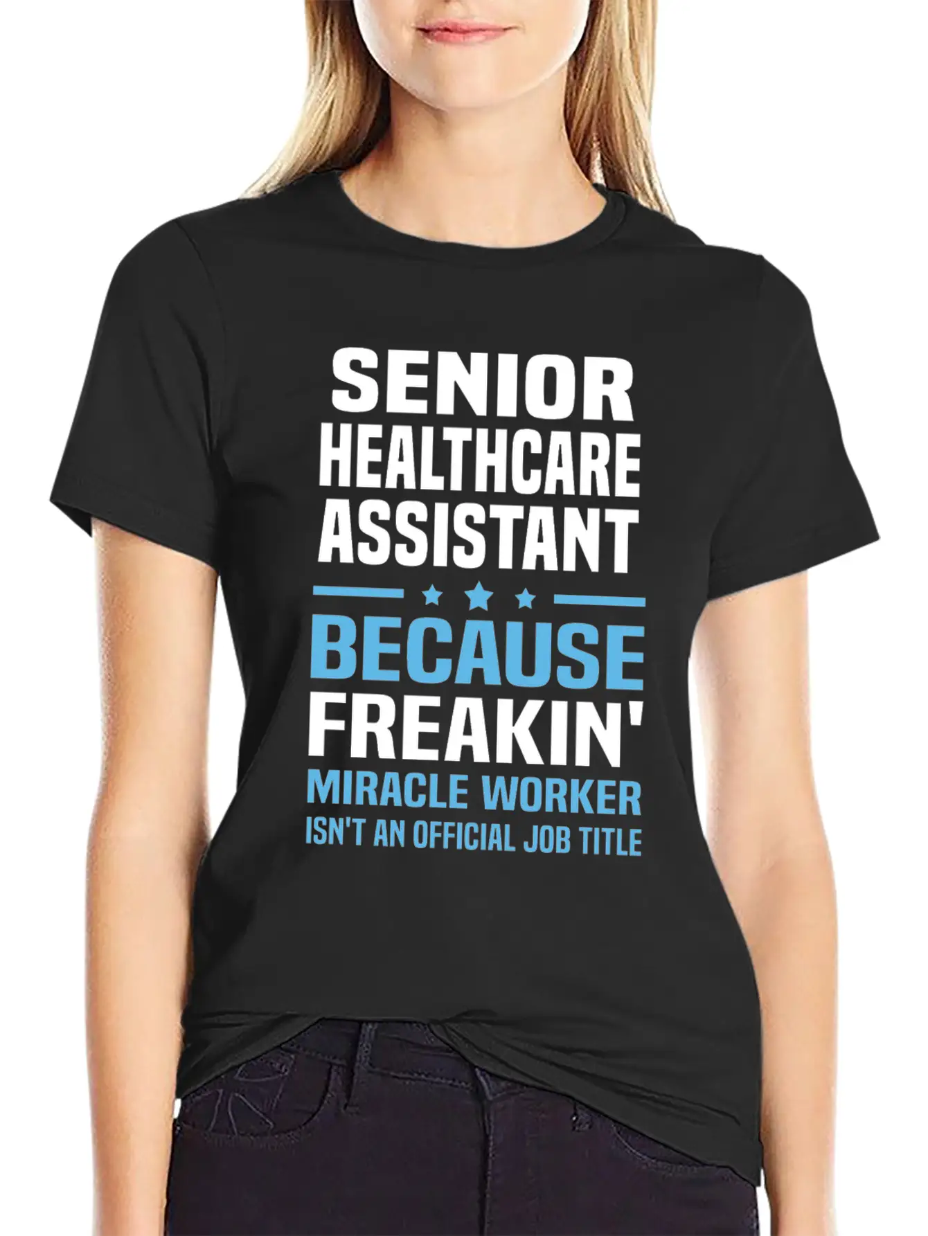 Senior Healthcare Assistant Unisex Short Sleeve Soft Cotton T-Shirt – Casual Everyday Wear