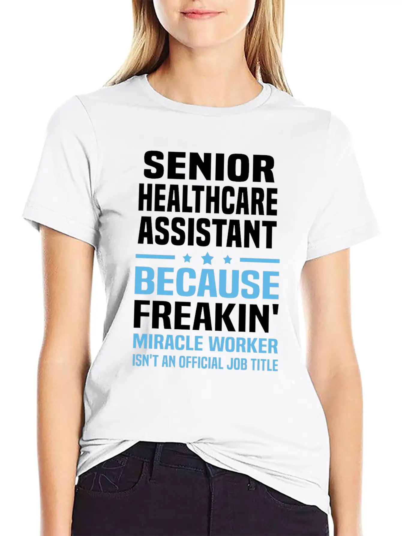 Senior Healthcare Assistant Unisex Short Sleeve Soft Cotton T-Shirt – Casual Everyday Wear