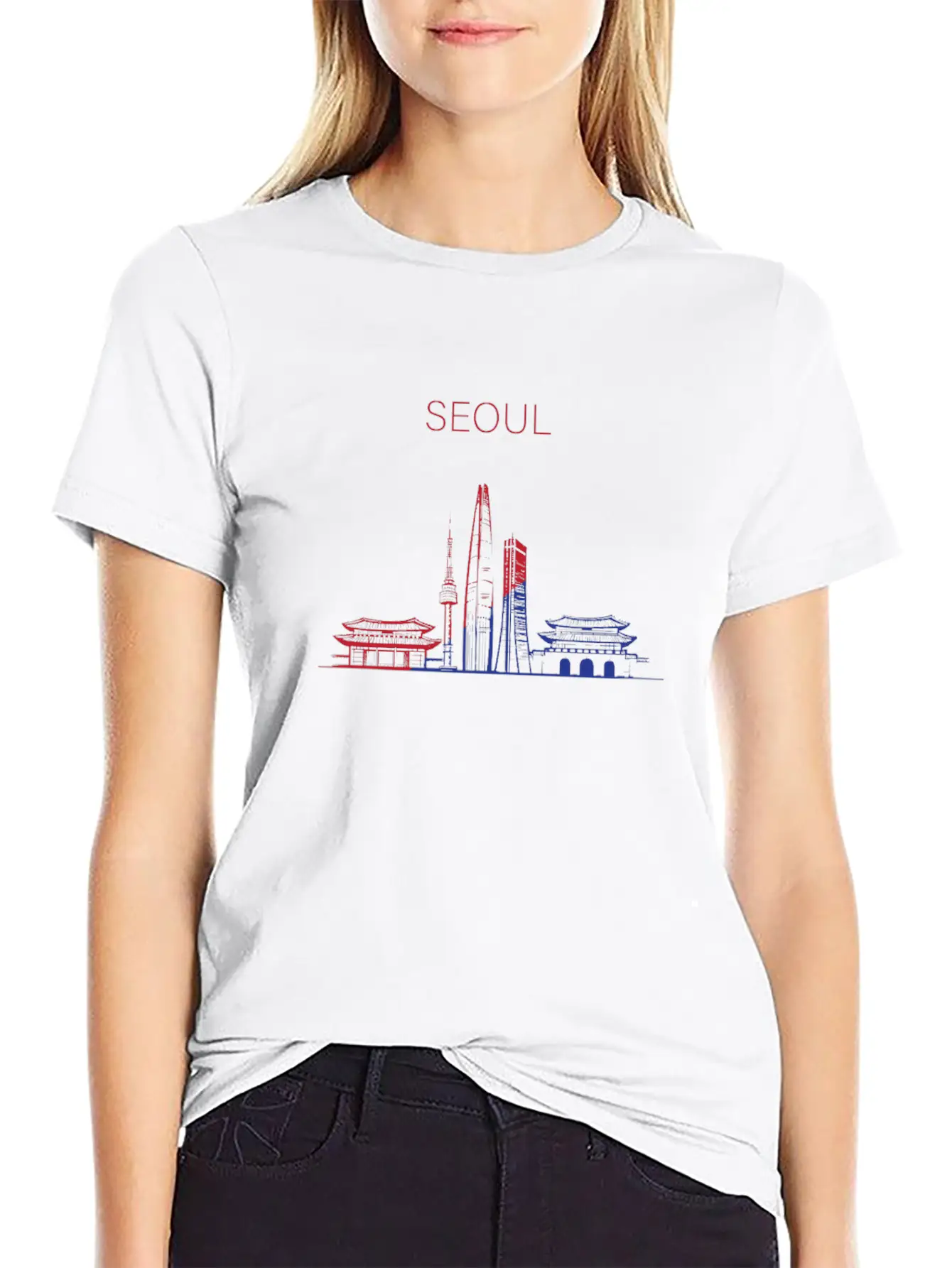 Seoul Korea... K-Pop Unisex Short Sleeve Soft Cotton T-Shirt – Casual Everyday Wear