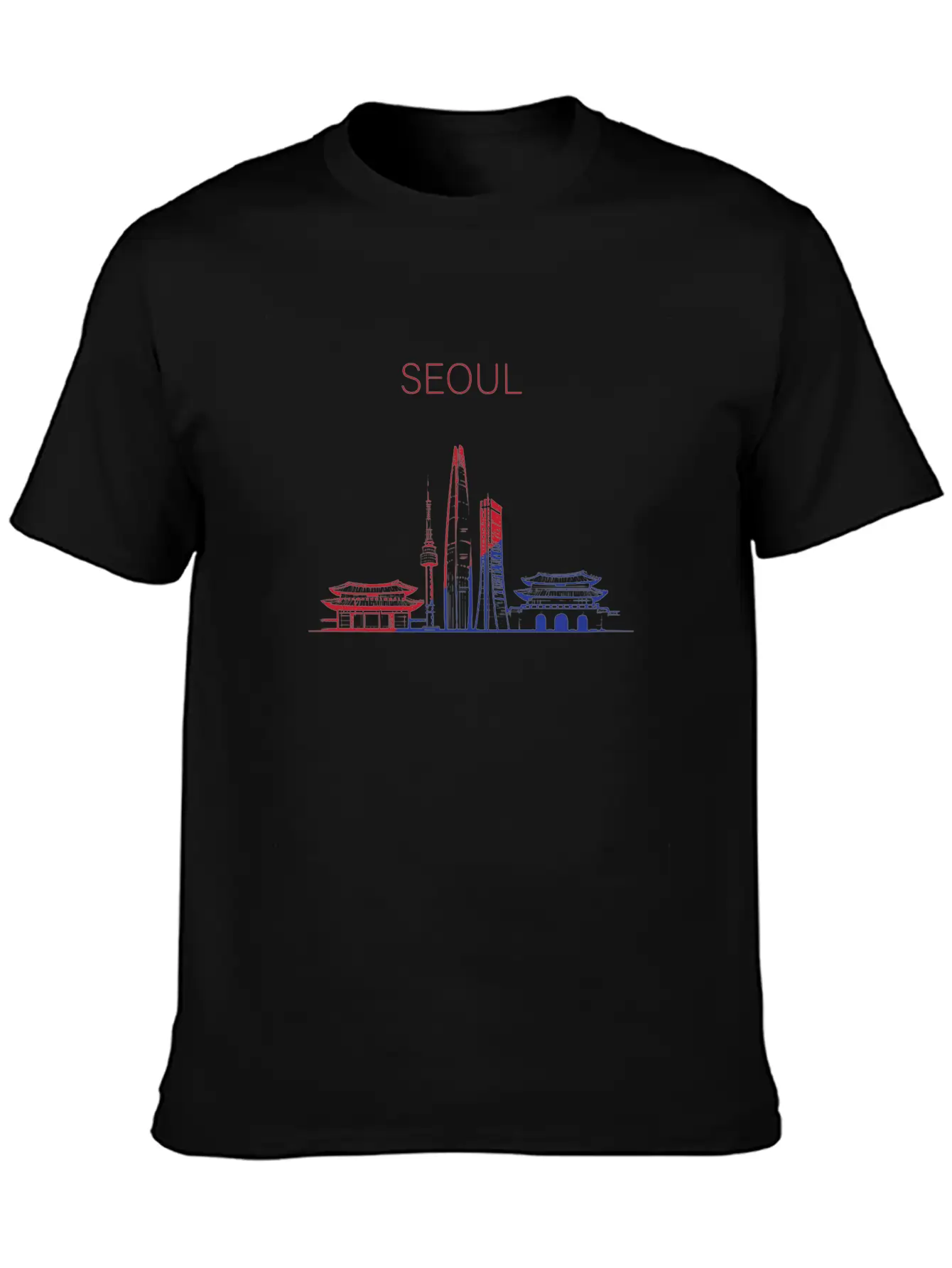 Seoul Korea... K-Pop Unisex Short Sleeve Soft Cotton T-Shirt – Casual Everyday Wear