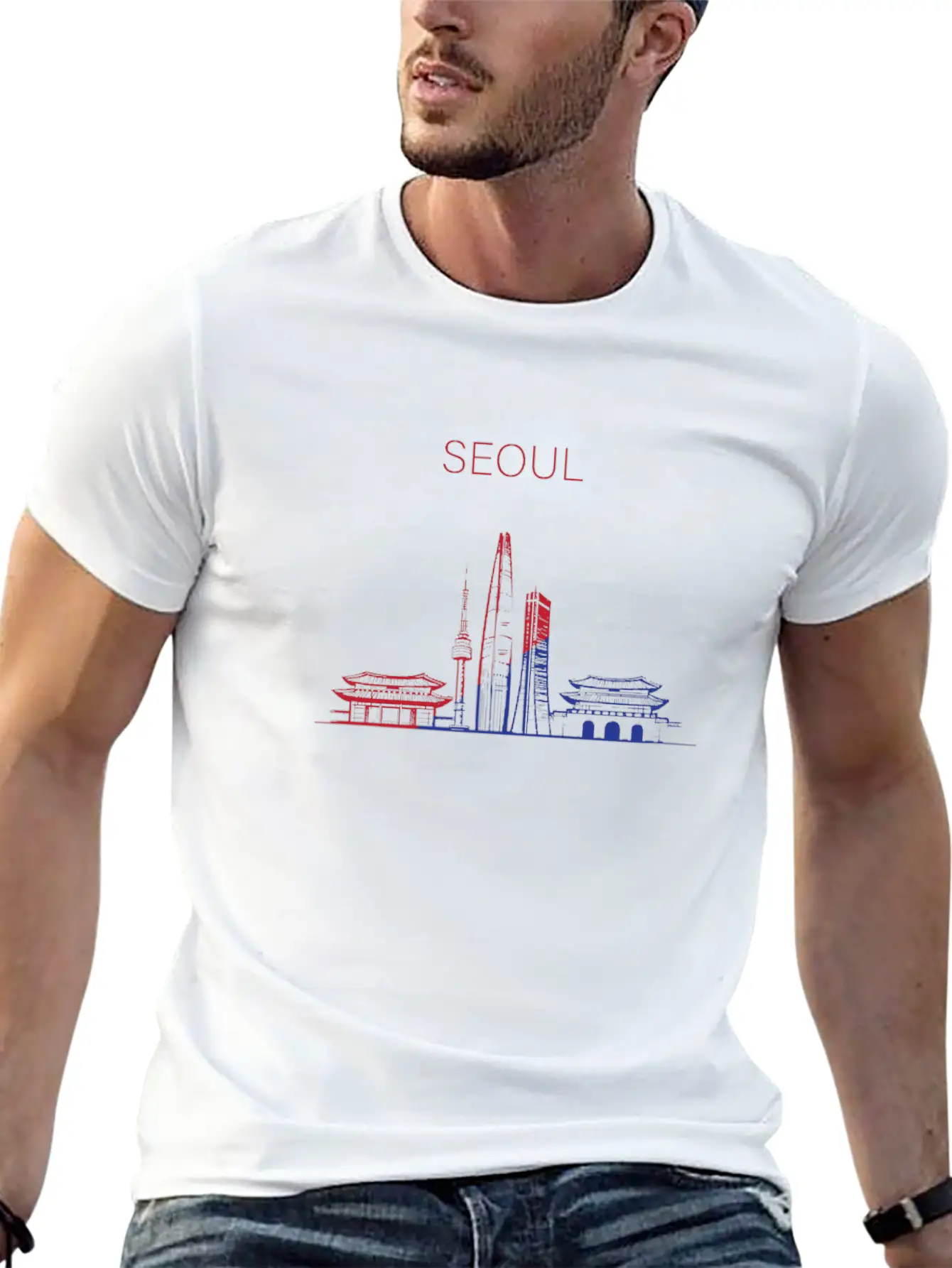 Seoul Korea... K-Pop Unisex Short Sleeve Soft Cotton T-Shirt – Casual Everyday Wear