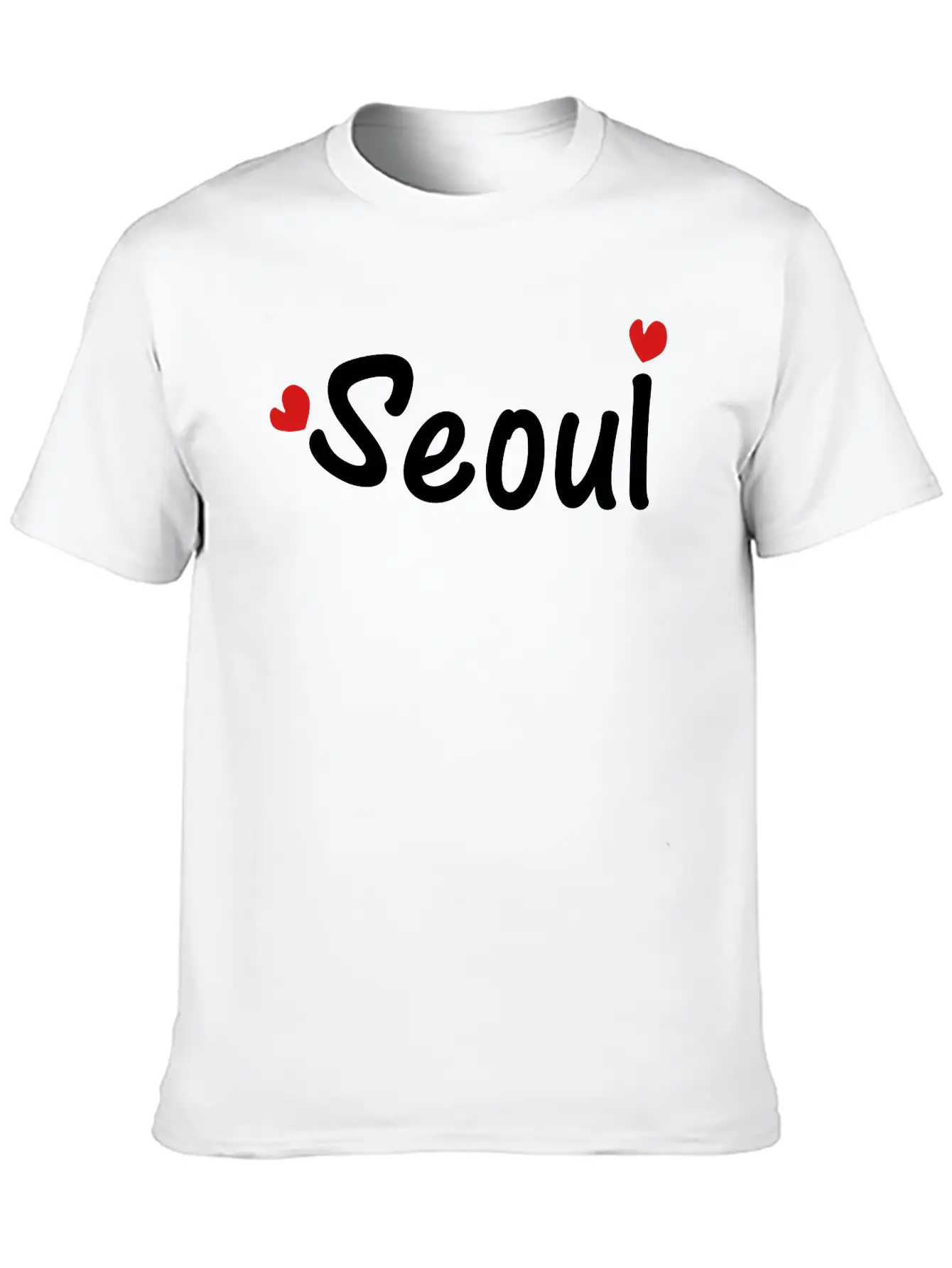 Seoul_txt_c2 Stylish Everyday T-Shirt – Unisex Basic Cotton Tee