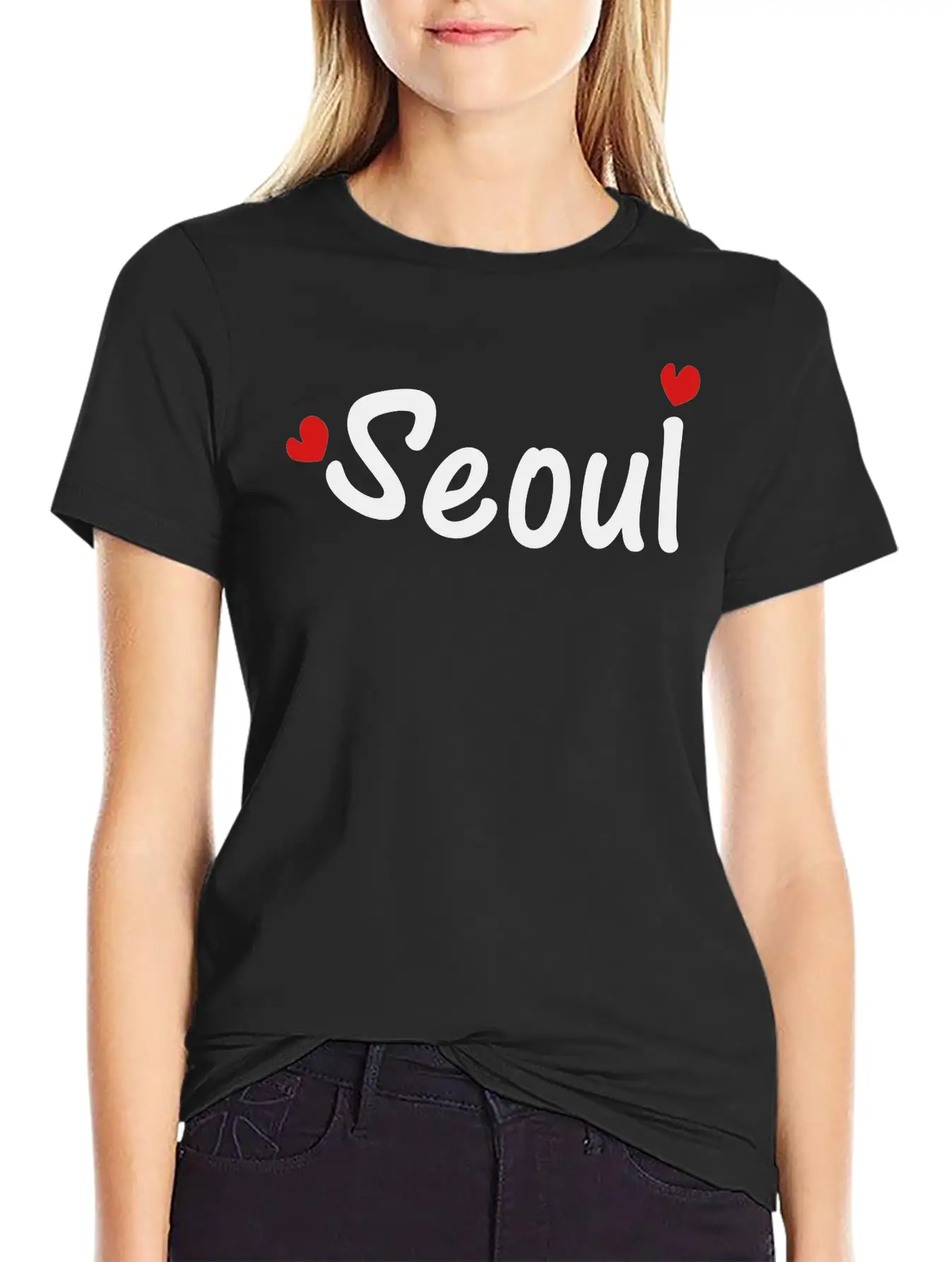 Seoul_txt_c2 Stylish Everyday T-Shirt – Unisex Basic Cotton Tee