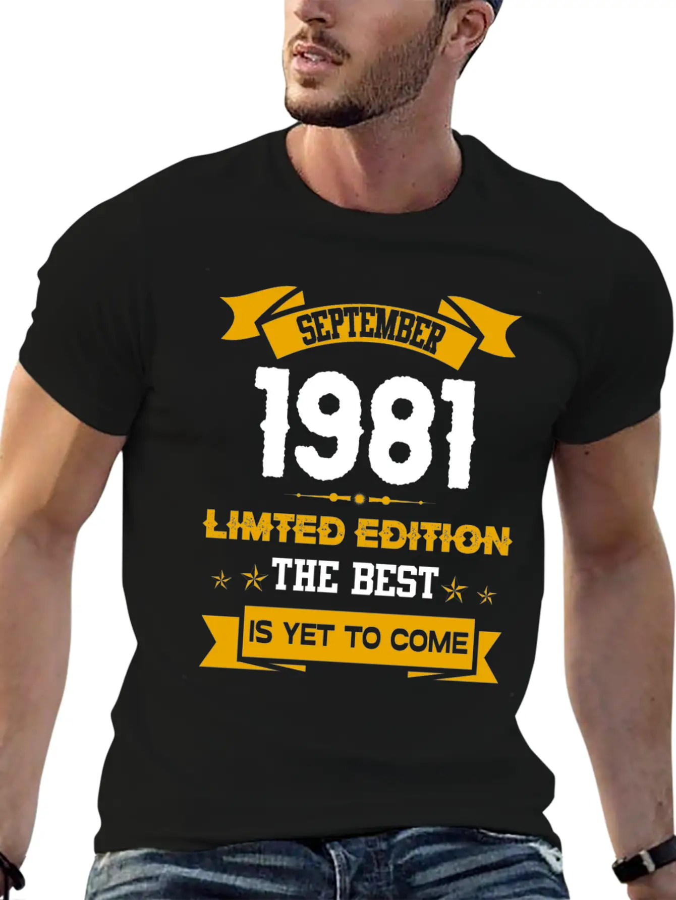 September 1981 Birthday Surprise Essential Unisex Summer Tee – Soft Cotton Casual Fit
