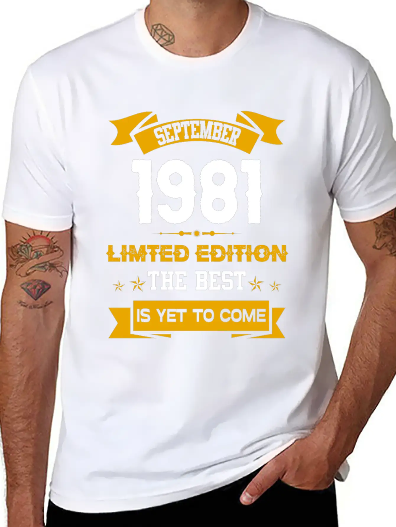 September 1981 Birthday Surprise Essential Unisex Summer Tee – Soft Cotton Casual Fit